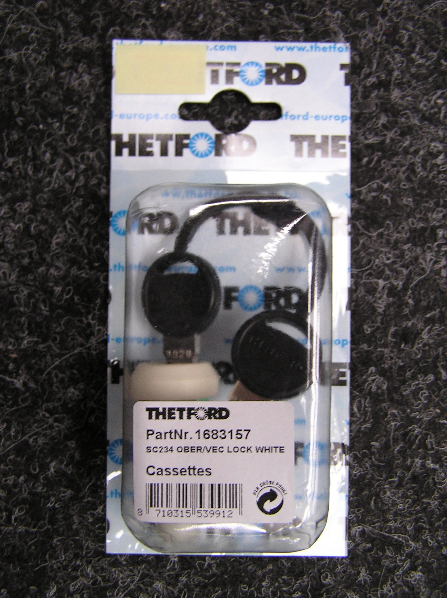 Thetford SC234 Door Lock & Key for Caravans/Motorhomes 1683157