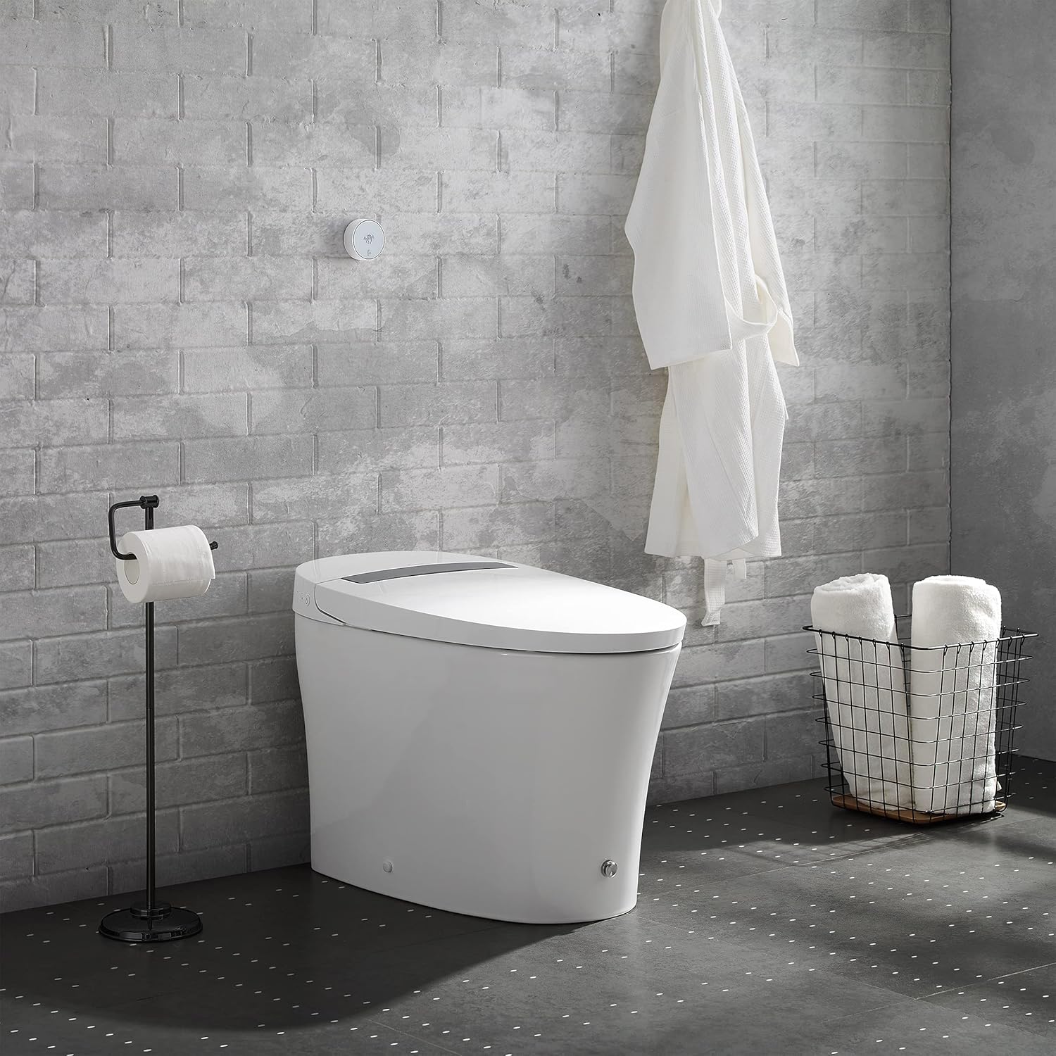 Hugo Intelligent Tankless Elongated Toilet, Touchless Vortex™ Dual-Flush 1.1/1.6 gpf - - 