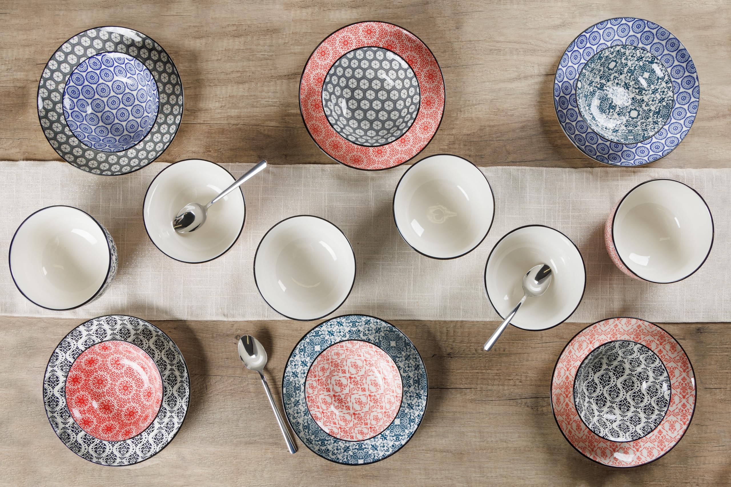 Cosy & Trendy Plate Délirio 6 Assortis-D23.5 Cm-6 - Juego de 6
