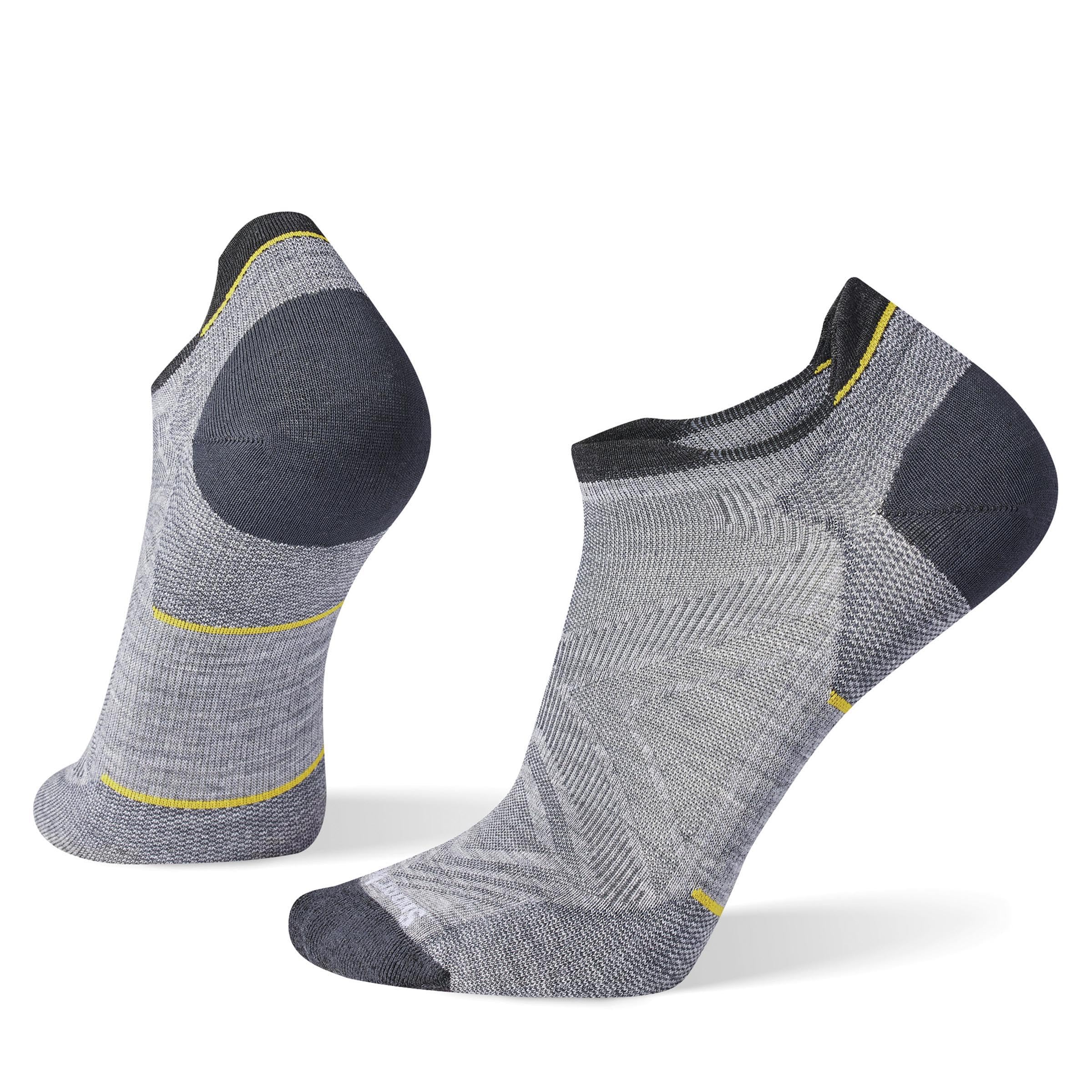 Smartwool Unisex Run Zero Cushion Low Ankle Socks, LIGHT GRAY, M EU
