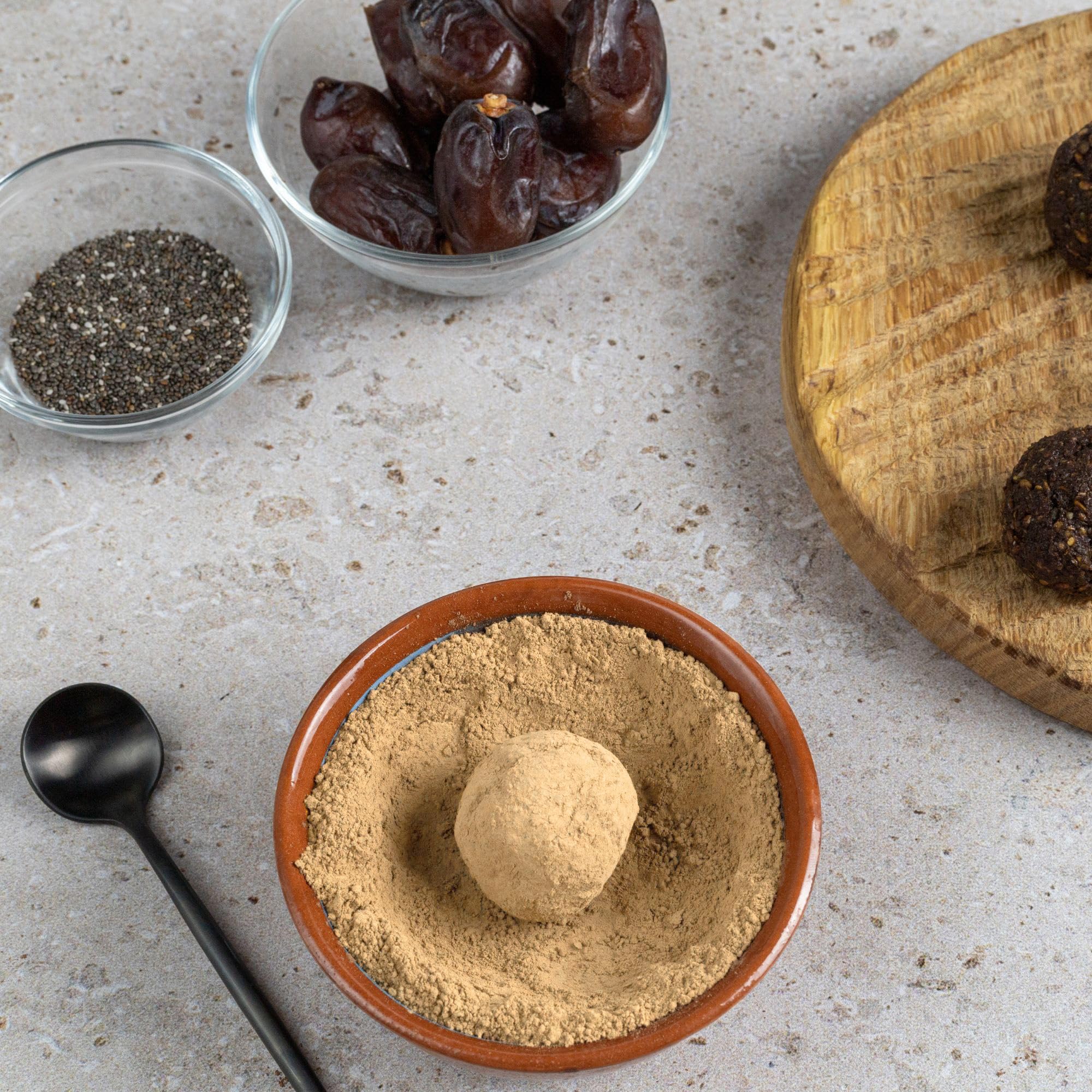 Alpi Nature Azúcar de Dátil Orgánico 1kg, Dátiles Orgánicos Molidos en Polvo, Sustituto del Azúcar