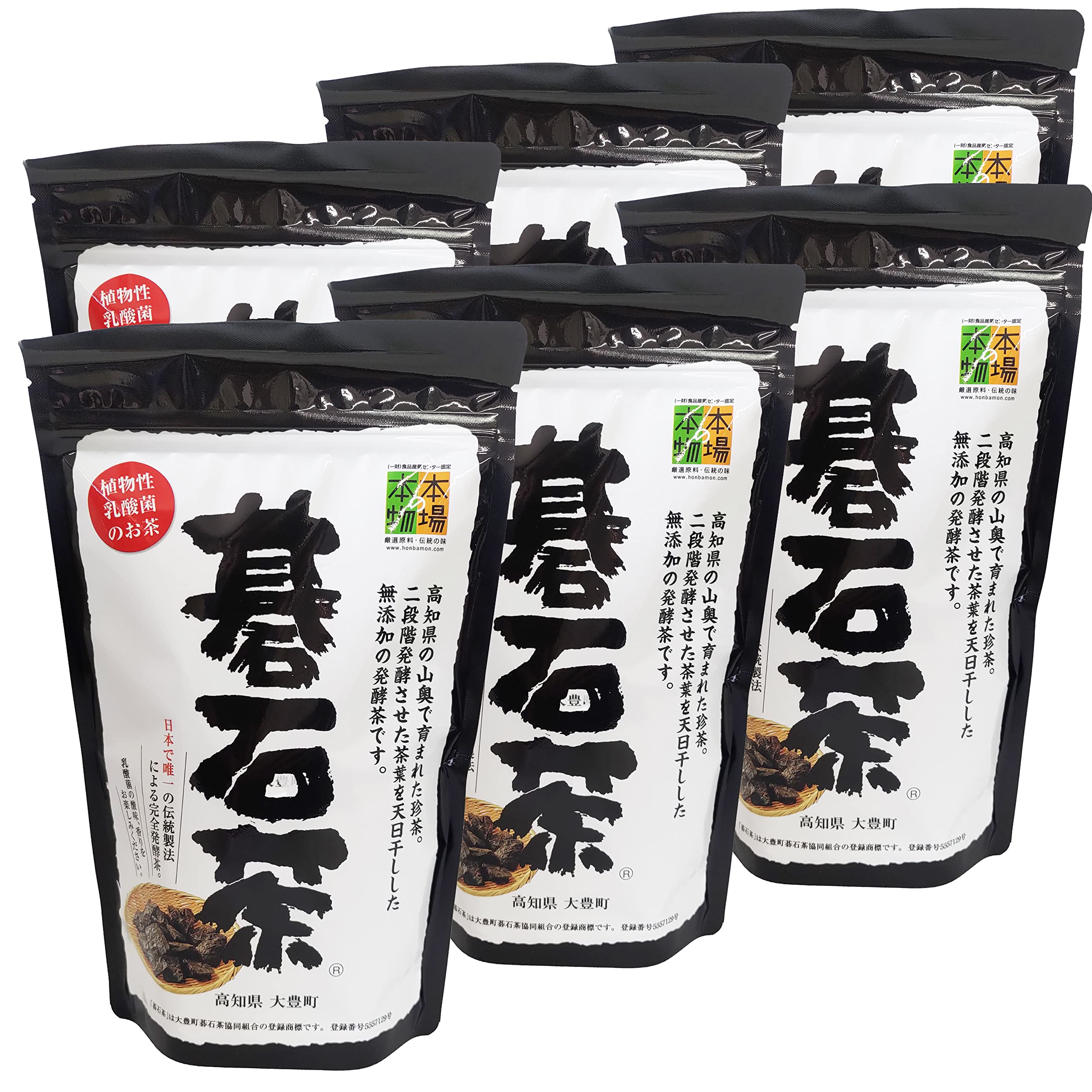 Amazon.co.jp: 大豊町碁石茶協同組合 『本場の本物』碁石茶100g×6袋