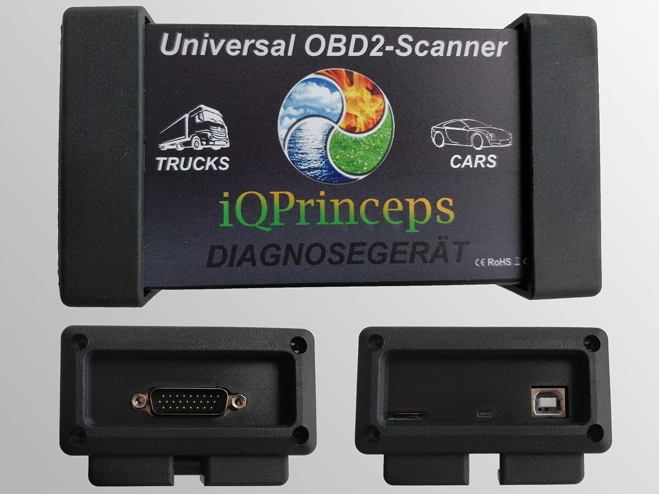 KFZ Profi Diagnosegerät PKW LKW Transporter bis BJ 2022 OBD2 Scanner Tester eOBD Fehlercode Auslegerät Bluetooth