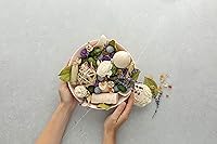 Vista 4 de ANDALUCA Popurri de lavanda ámbar Bolsa grande de 20 onzas + frasco de fragancia Aromas de lavanda triturada, ámbar de cristal, eucalipto