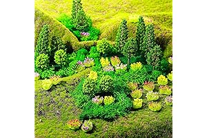 55 PCS Grasslands Diorama Supplies