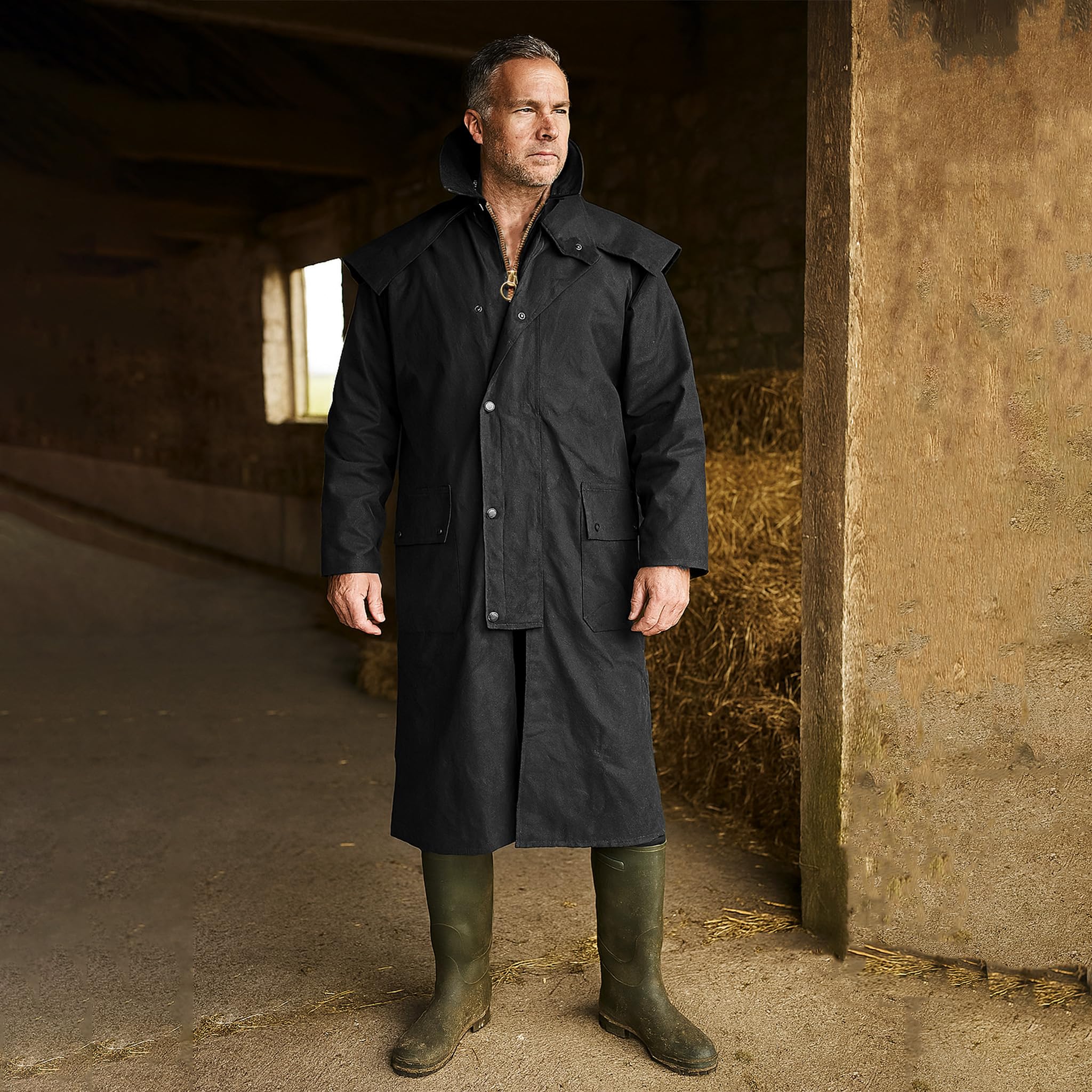 Wax Stockman Long Cape