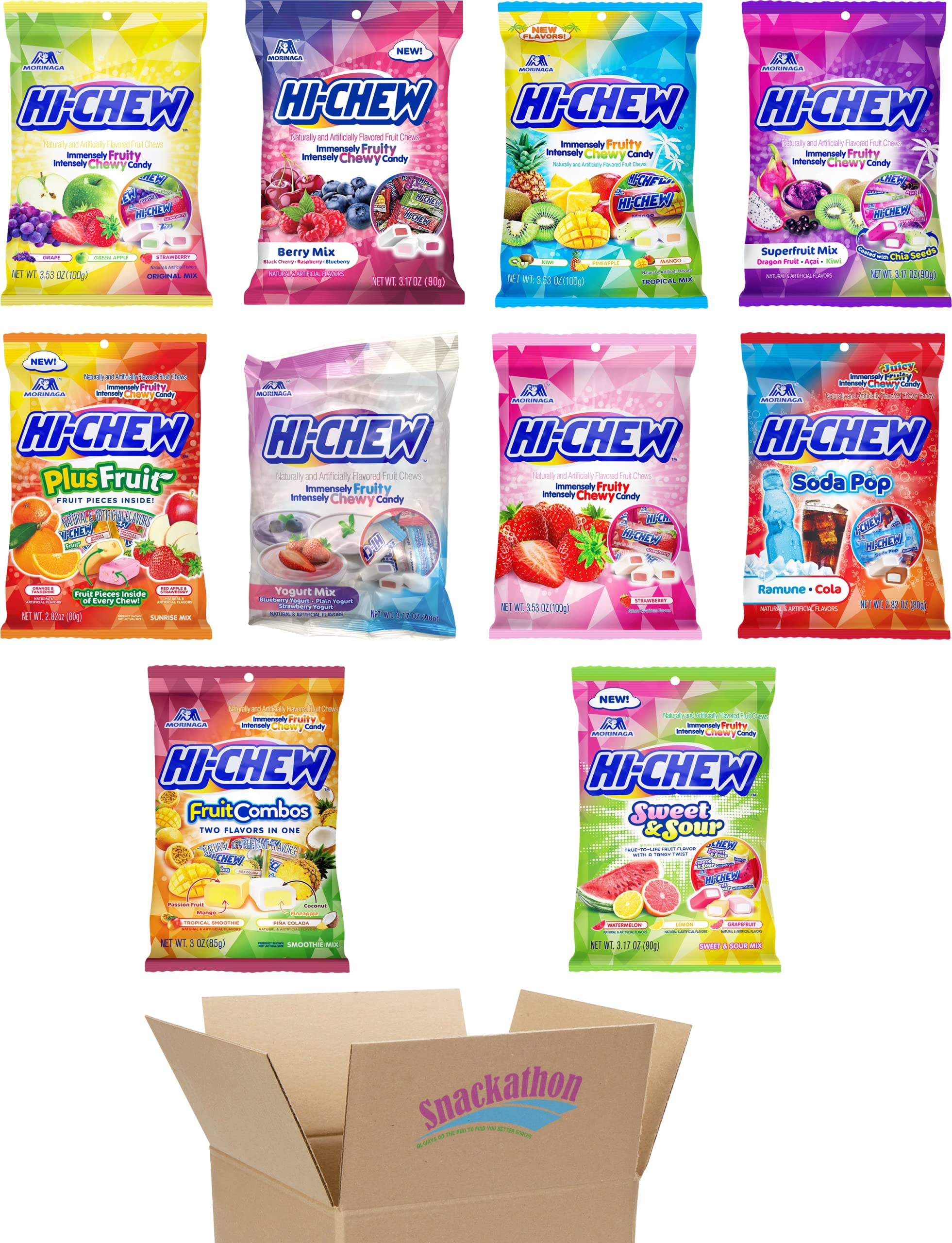 Buy Hi Chew 10 Variety Pack (Original, PlusFruit, Combos, Tropical