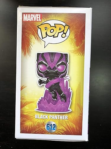 Miniatura 5 de Funko Pop Marvel Collector Corps Exclusive Black Panther 612 Purple Glow