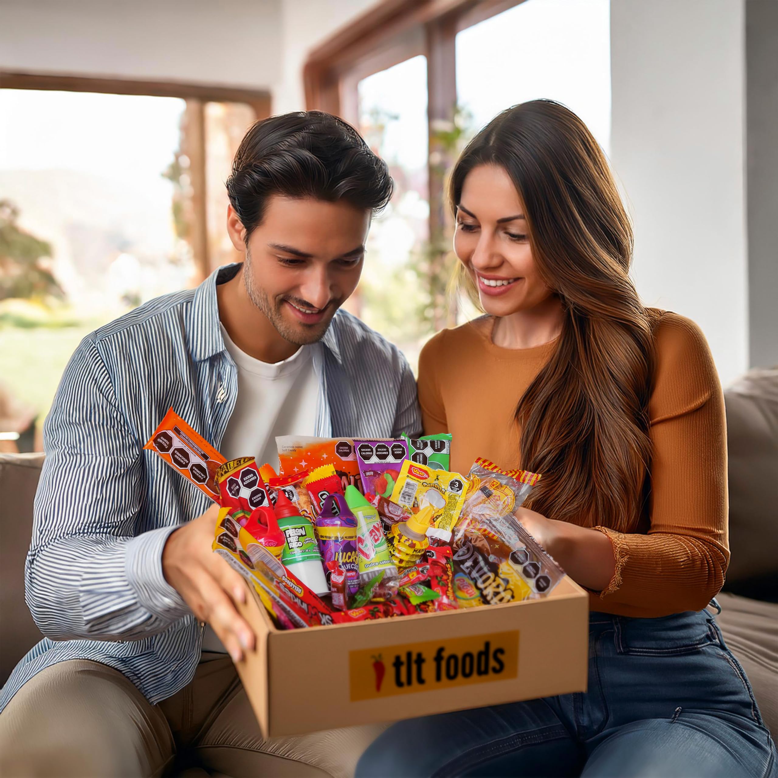 TLT FOODS Lotto Dolci Messicani – Confezione Varietà di Dolci Messicani Piccanti da Regalare, Mix Assortito di Caramelle, Candy Box Snack Messico, Chamoy, Pelon Pelo Rico, Pulparindo