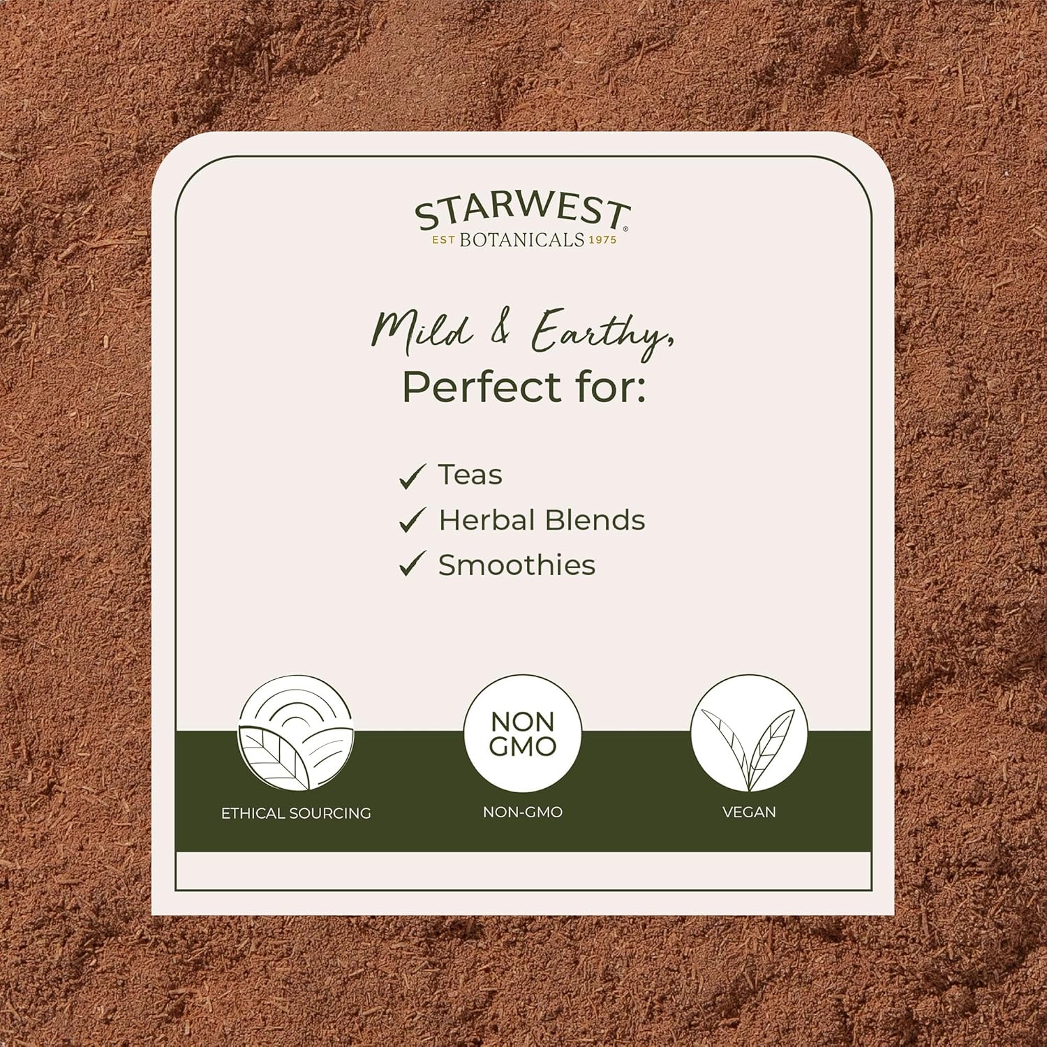 Starwest Botanicals Cat's Claw Bark Powder Wildcrafted - Dried Cat's Claw Herb for Tea, Herbal Blends, Smoothies, & Baking, Certified Kosher - Bulk 1 lb Bag