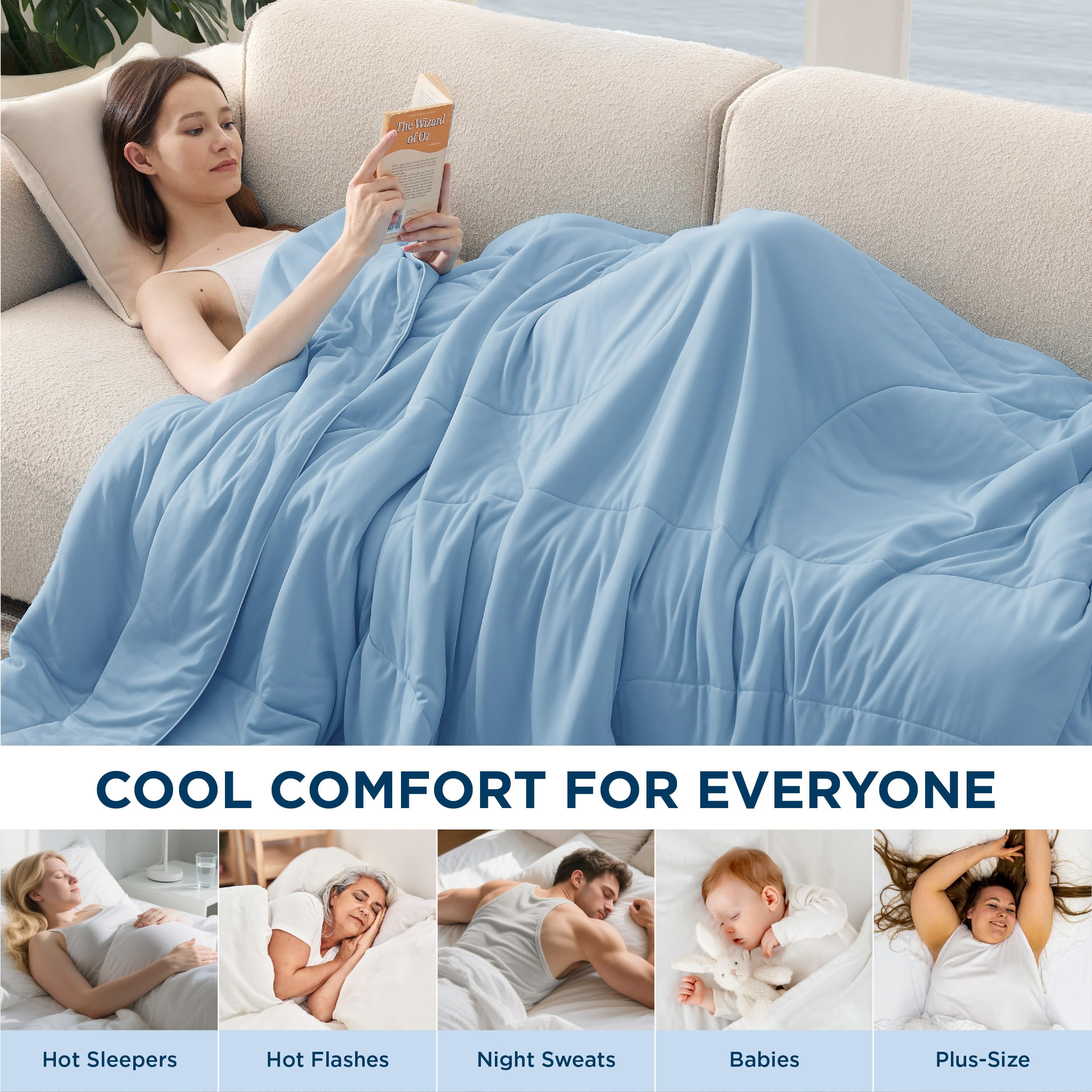 Amazon.com: Bedsure Cooling Comforter Twin Size - GentleSoft