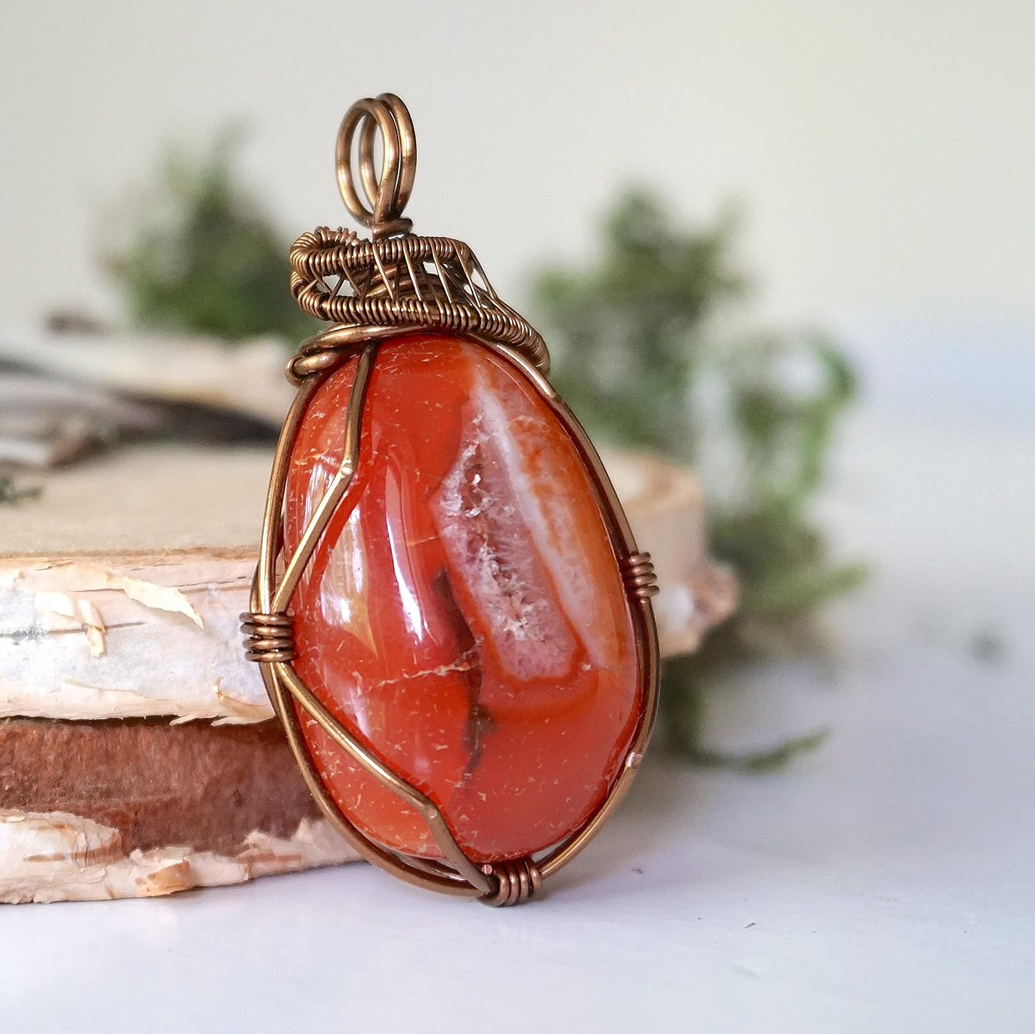 Women's & Men's Alternative Birthstone Crystal Necklace Antique Bronze - Chain - Image 6