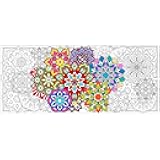 BZaber Coloring Poster for Kid Adult Spring Easter Mandala Flower Giant Wall Art Decorations Jumbo Coloring Flower Posters for Bedroom Living Room Classroom Office Decor DIY Painting Crafts (55