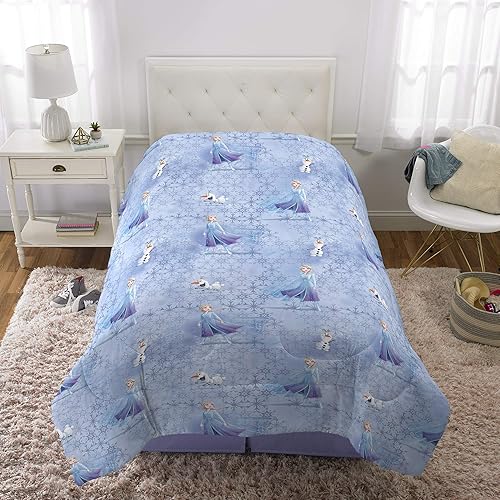 Miniatura 5 de Disney Frozen 2 - Ropa de cama para niños, edredón de microfibra suave, individual, producto oficial de Disney por Franco
