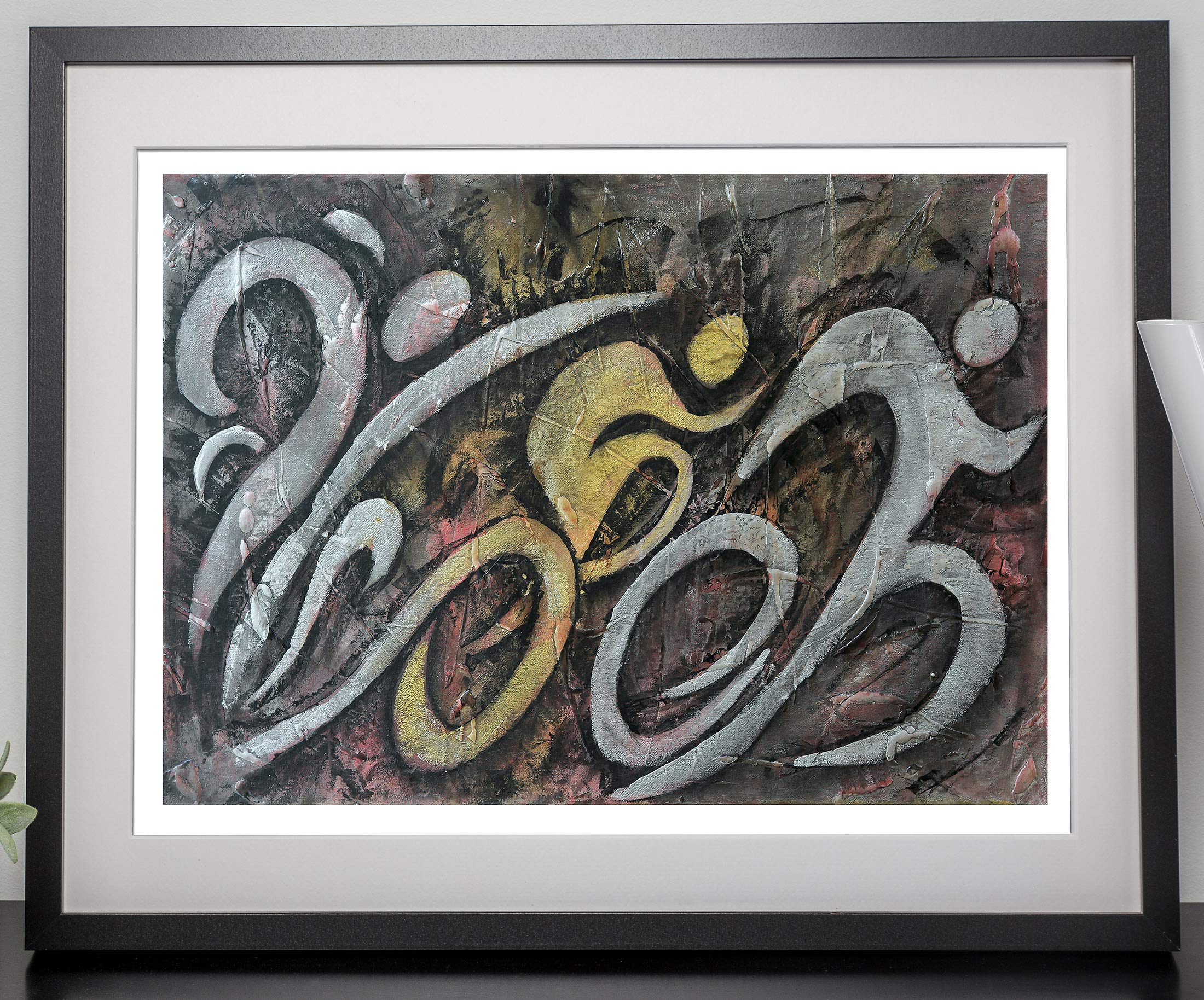 Metallic Triathlon Sequence - Triathlon Art Print - Ironman Triathlon wall decor - Gift for Triathlete- Swim, Bike, Run Poster