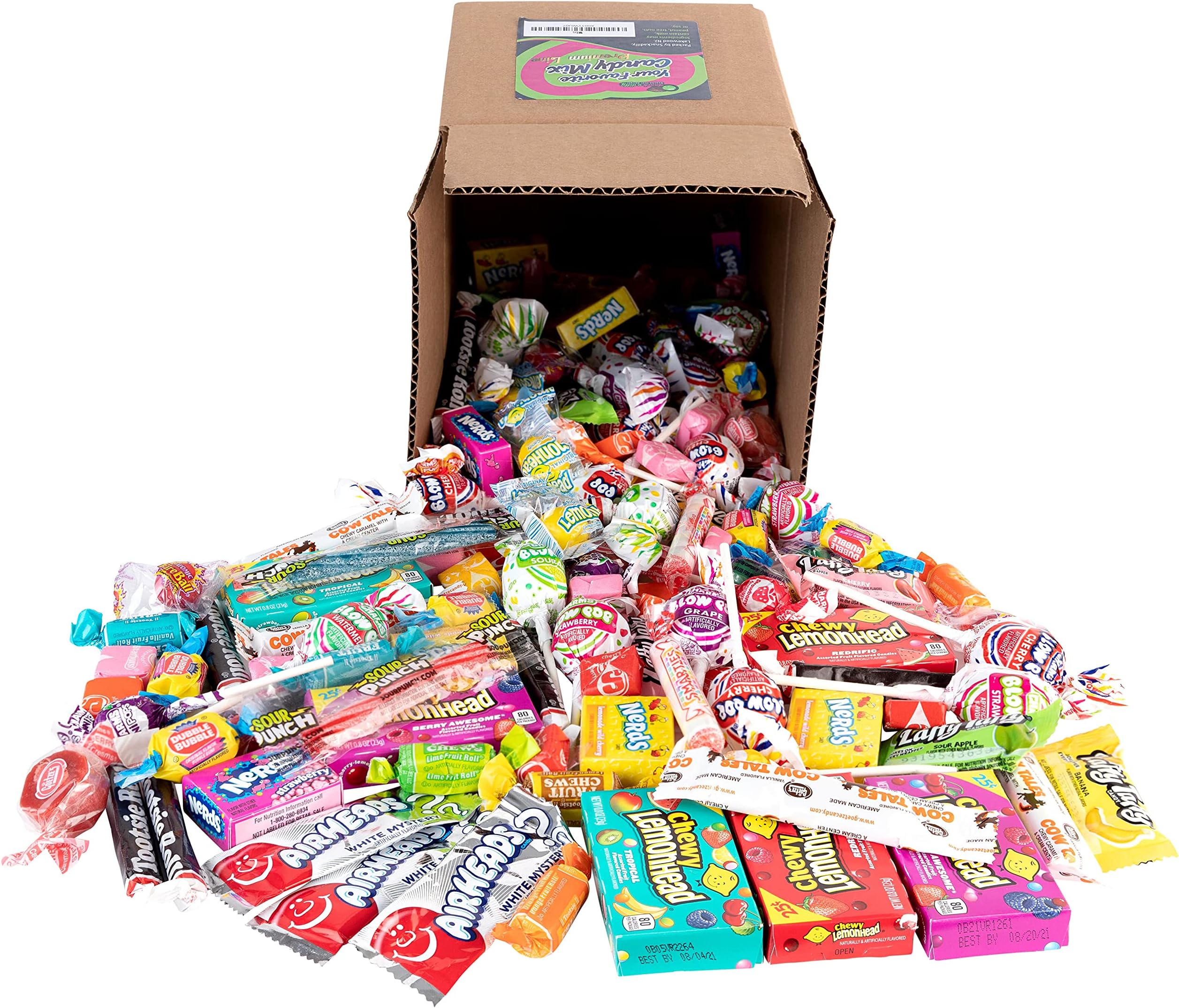 Favorite Candy Mix - 3 Pounds of Skittles, Sour Patch, Swedish Fish, Starburst, Airheads, & More by Snackadilly (3)