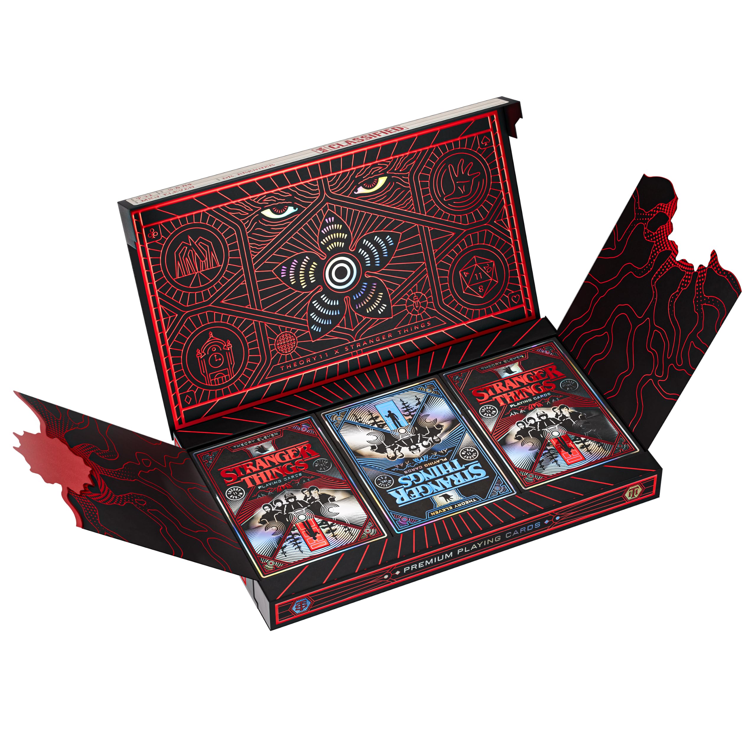 Amazon.com: theory11 Stranger Things Box Set | 3 Deck Playing Card