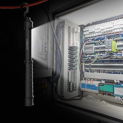 Vista 13 de NEIKO 40337A - Luz de trabajo LED COB y UV inalámbrica de 10 vatios 2 en 1 con batería recargable de iones de litio de 4000 mAh, hasta 8 horas