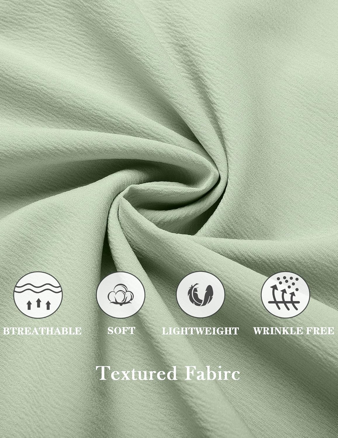 COOFANDY Men's Summer Beach Tank Tops Sleeveless Button Up Shirt Casual Textured Tank Shirts - Image 5