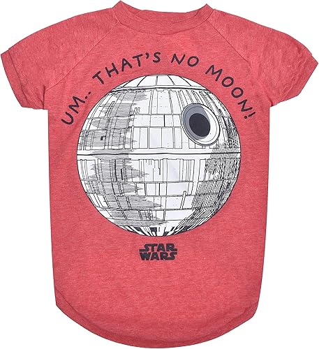 Star Wars Camiseta para perro "That's No Moon" para mascotas  Camisa de perro de Star Wars para perros grandes  Talla XL  Ropa y ropa para perros
