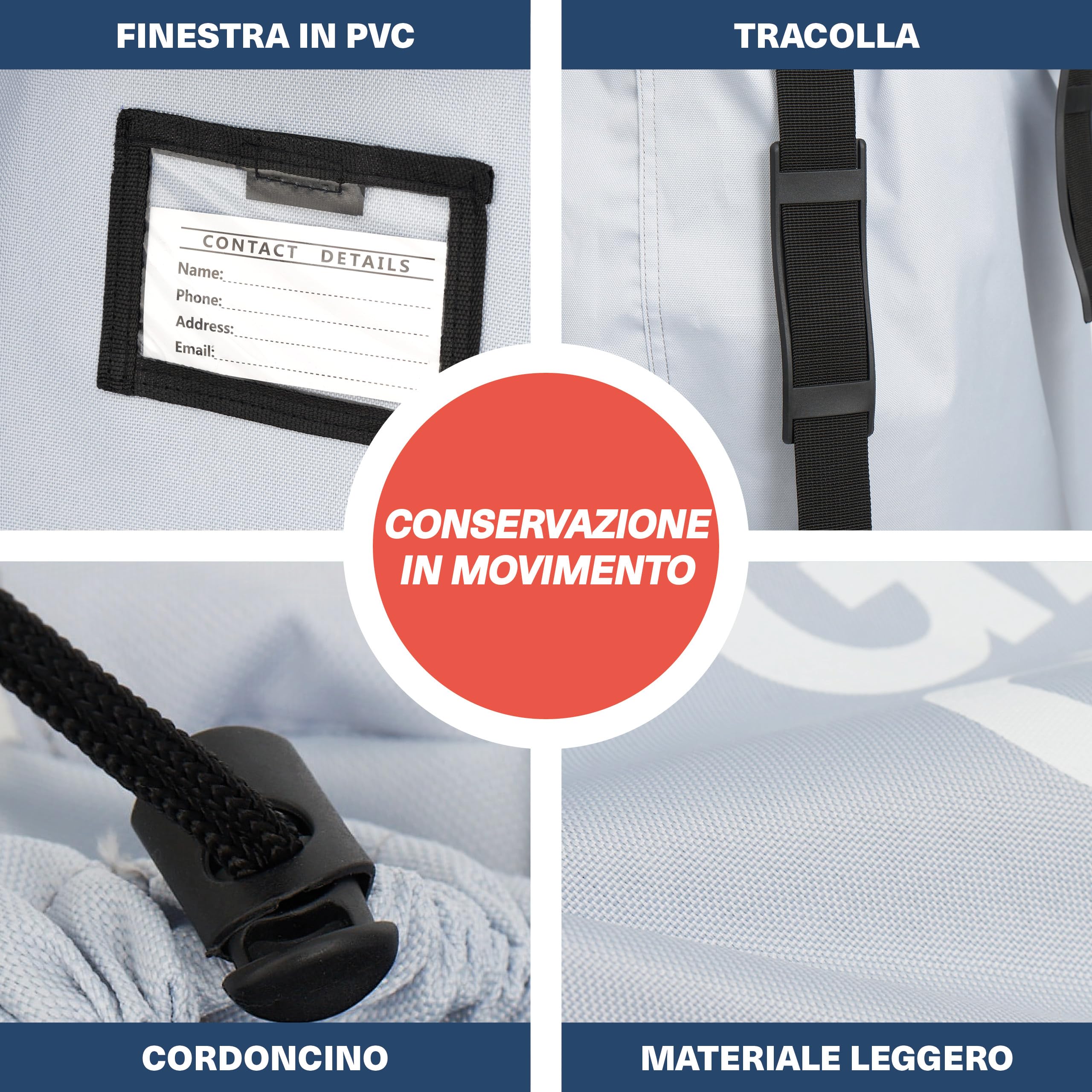 Bramble - Borsa da viaggio per seggiolino auto per il check-in al gate dell'aereo - Coprisedile auto per viaggi in aeroporto - Borsa da trasporto protettiva resistente all'acqua (grigio)