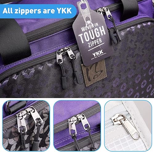 Miniatura 7 de Bolsa para máquina de coser con ruedas universales, funda de transporte para máquina de coser con cremalleras YKK, compatible con la mayoría de los