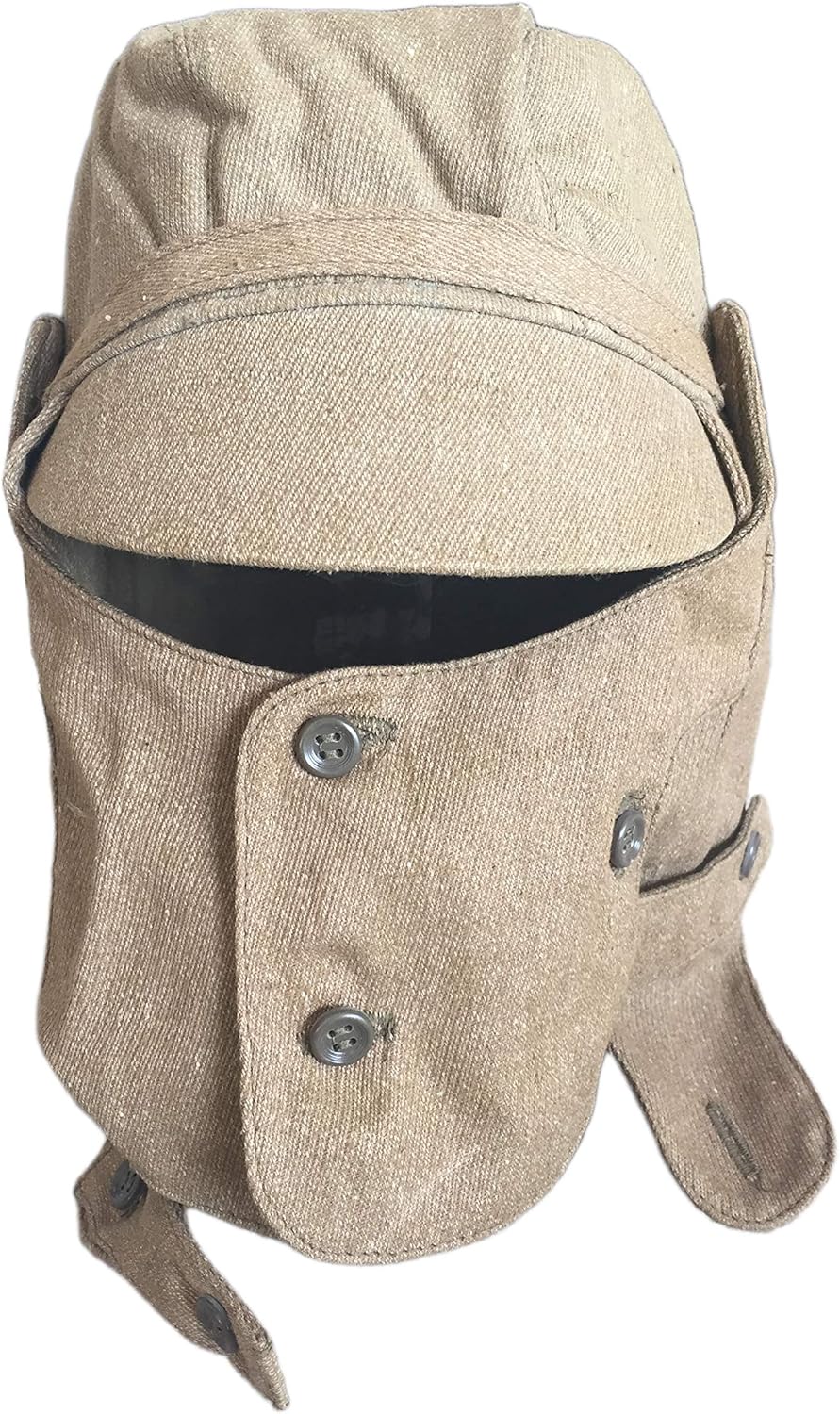 USSR Soviet Army Military Afghanistan War Combat Cap Hat Mask Syriyka with Removable Face Protection Cover