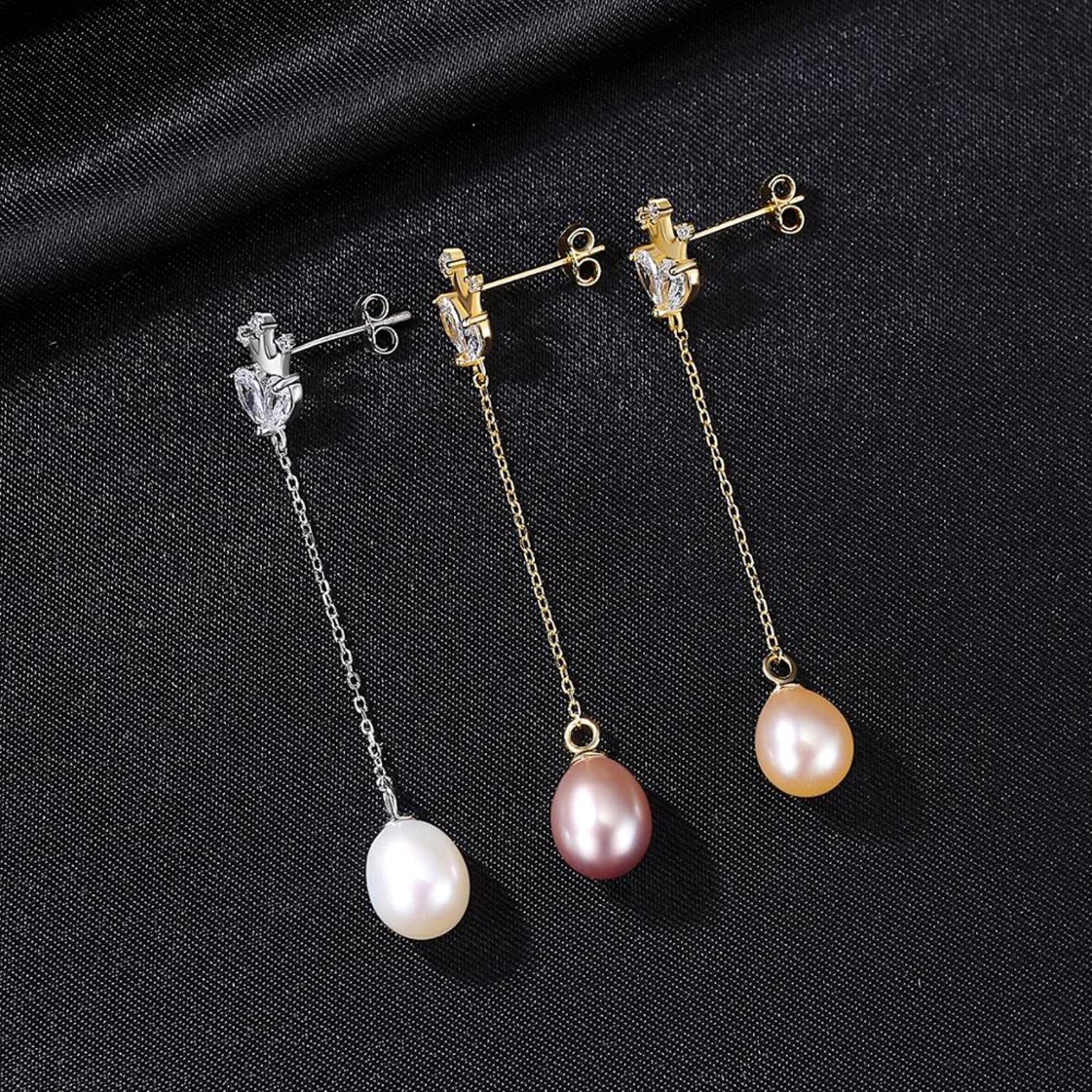 Orecchini Donna in Filigrana con Perle Naturali Bianche – Artigianali