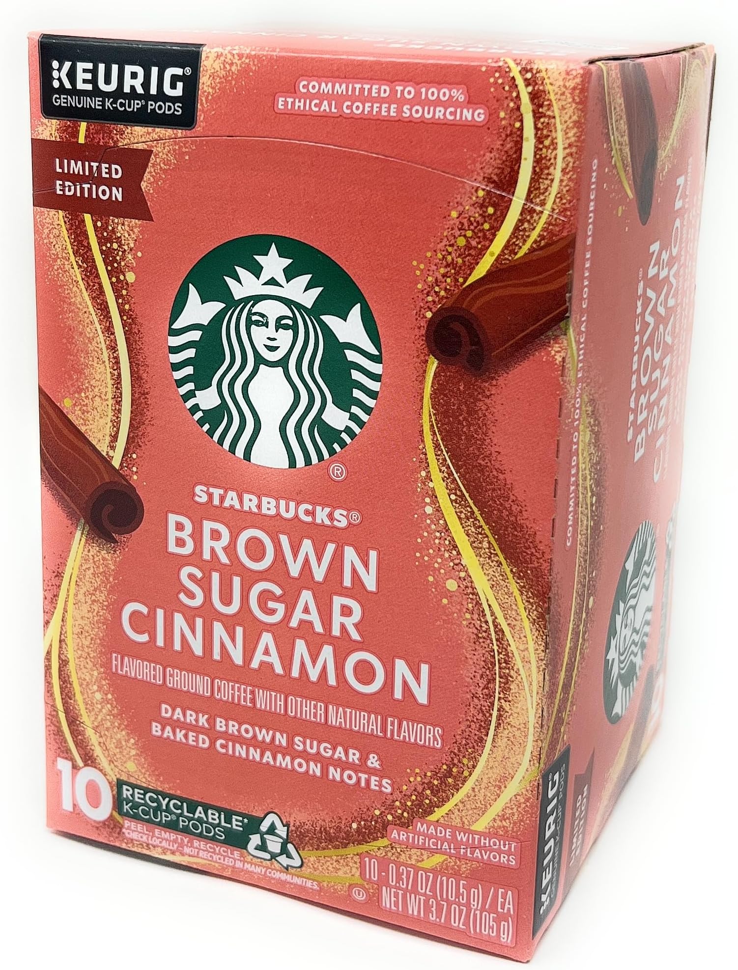 Starbucks Brown Sugar Cinnamon KCup Coffee Pods 10