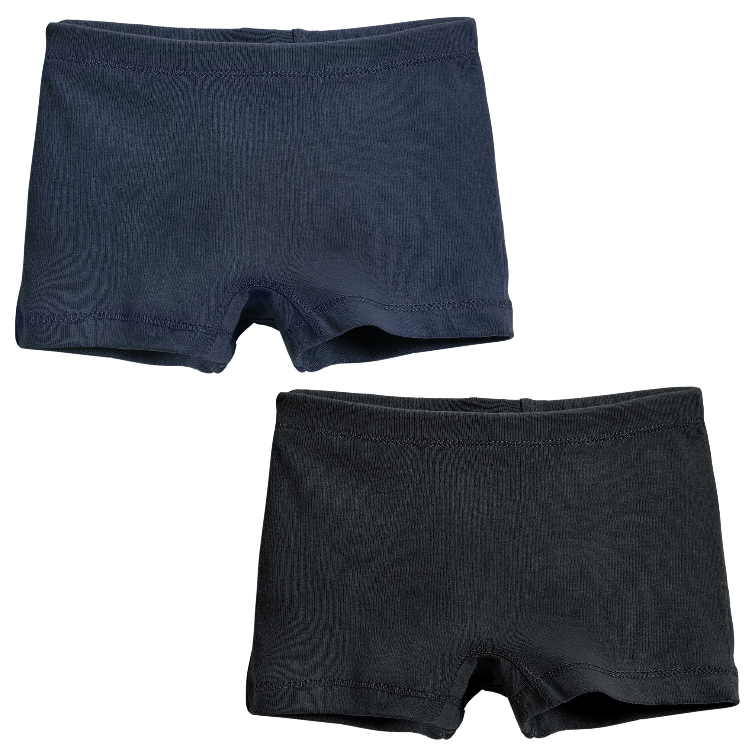 City ThreadsGirls' 2-Pack Boyshorts Underwear Bloomers for Play and Under Dresses Made in USA