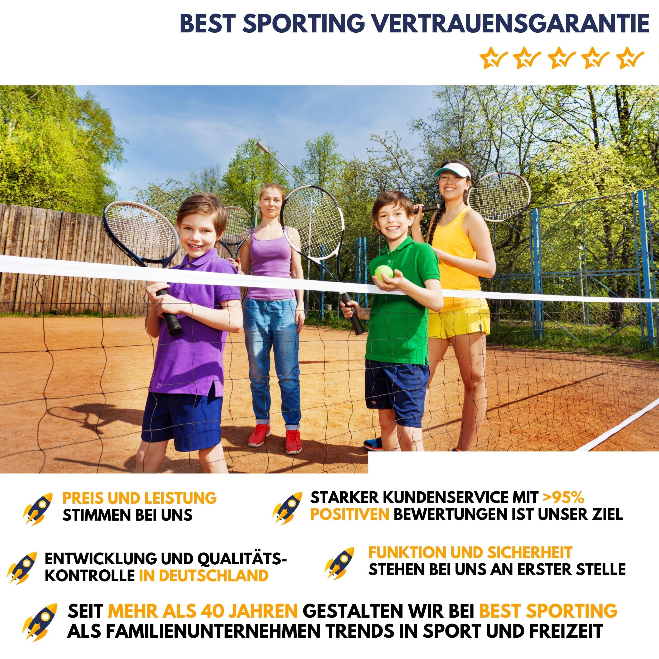 Best Sporting - Racchetta da tennis per principianti XT-Power, 250 g, spessore impugnatura L3, leggera racchetta da tennis in alluminio, ideale per bambini, ragazzi e adulti, inclusa custodia