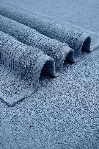 Miniatura 2 de Chic Home Lujosas toallas de baño de 3 piezas de 100% algodón turco puro, 30 x 60 pulgadas, ultra suaves, altamente absorbentes, diseño de tejido