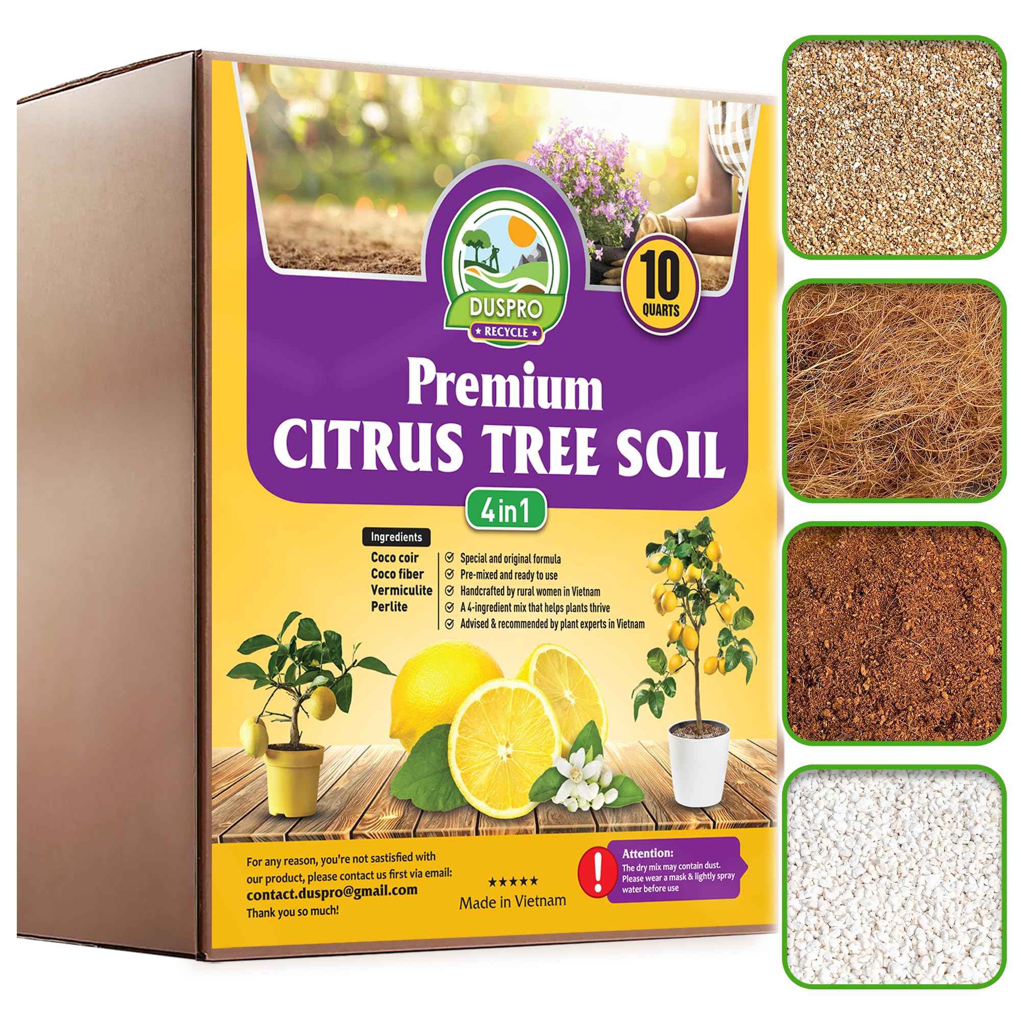 DUSPRO Recycle Citrus Tree Potting Soil Mix
