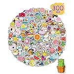 Sticker for Water Bottles, 300 Pcs/Pack Cute Vinyl Waterproof Vsco Laptop Stickers for School Students Gifts Classroom Teachers Prizes Stocking Stuffers Stickers for Kids Teens Girls