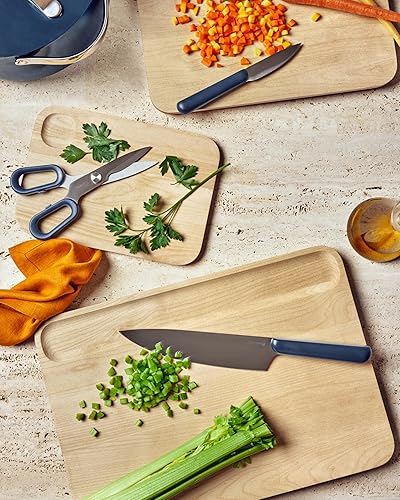 Miniatura 7 de Caraway Tabla de cortar mediana (14 x 10 pulgadas) - Tabla de cortar de madera de doble cara - Hecha de madera de abedul certificada FSC - Aceite