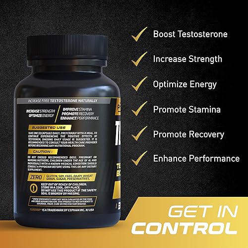 Miniatura 2 de Testodren Advanced Testosterona Booster para hombres | Suplemento de resistencia natural, resistencia, energía y fuerza para mejorar | Constructor