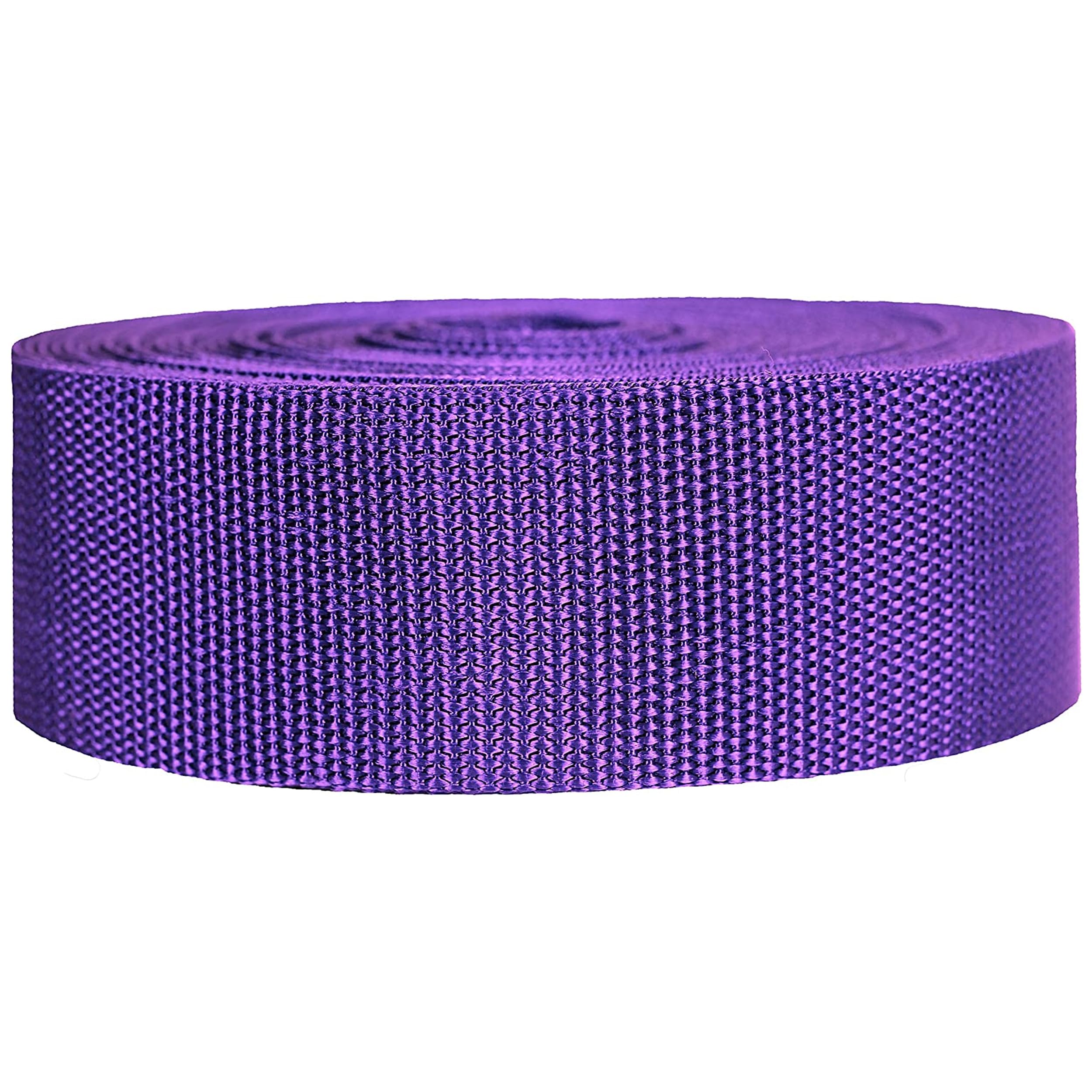 Strapworks Heavyweight Polypropylene Webbing - Heavy Duty Poly Strapping for Outdoor DIY Gear Repair 2 Inch x 25 Yards - Purple