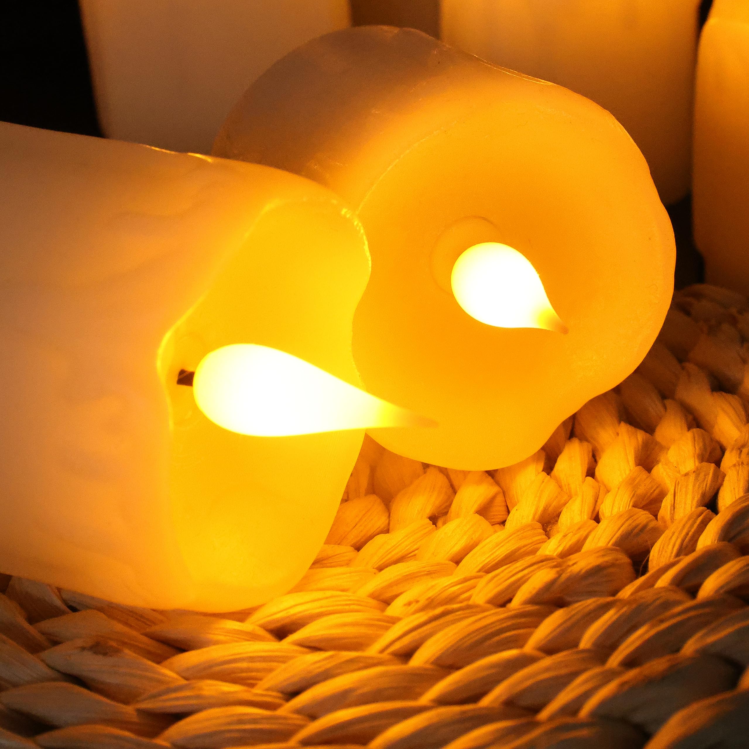 Da by Candela LED Alimentazione a batteria Candele a lume di tè 5cm 7.5 cm 10 cm set9 pezzi