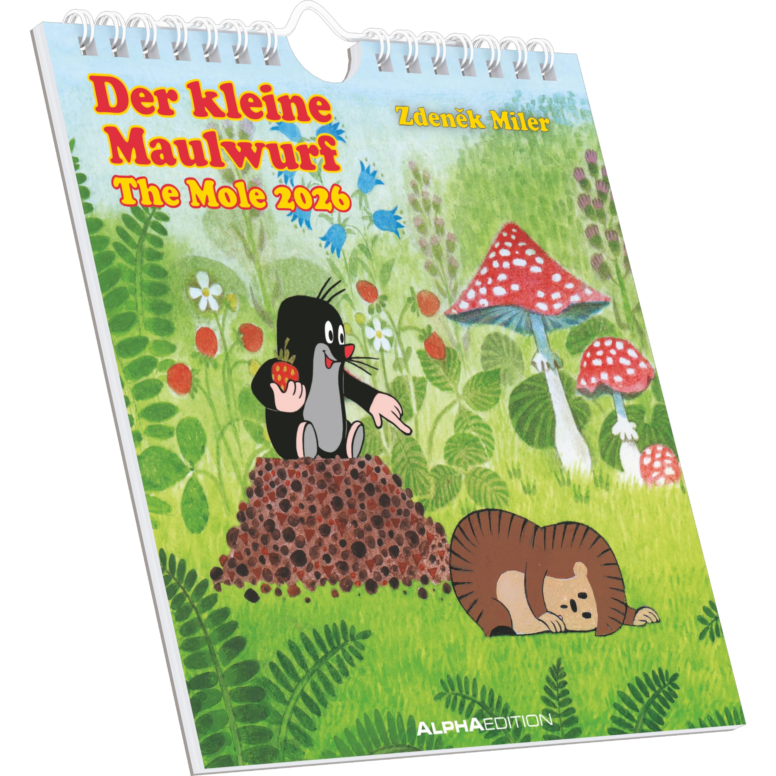Alpha Edition - Der kleine Maulwurf Kalender 2026 – Postkartenkalender 16×17 cm mit Illustrationen von Zdeněk Miler, zum Aufstellen oder Aufhängen, ... Tischkalender & Geschenk für Kinder: The Mole