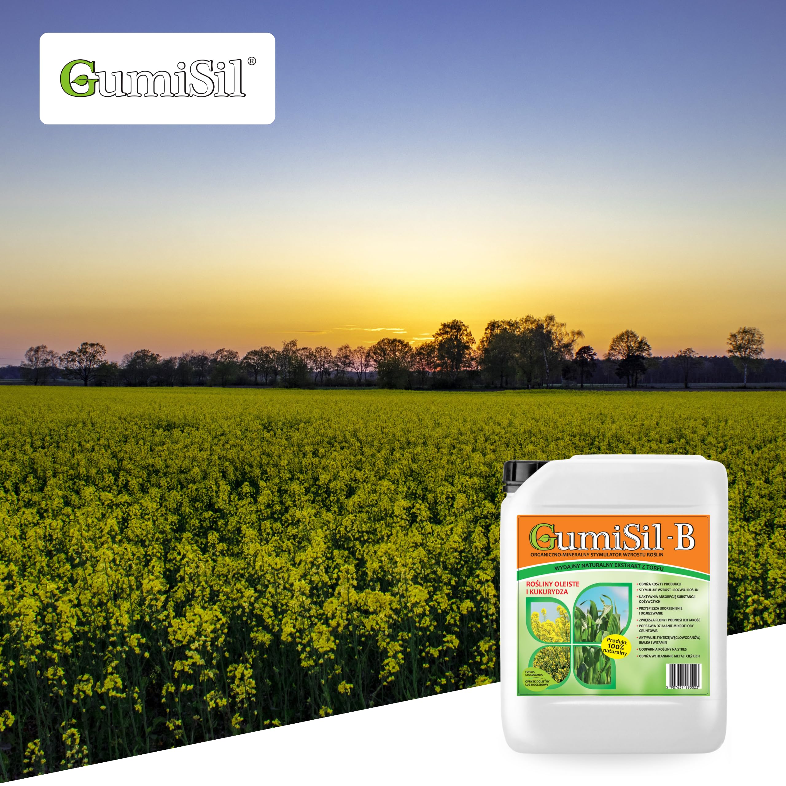 B – Biostymulator do Roślin Oleistych i Kukurydzy – 10L