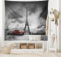 Vista 36 de Ambesonne Tapiz de palmera, impresión de imagen de atardecer tropical, estilo vintage, playa de verano, para colgar en la pared para dormitorio