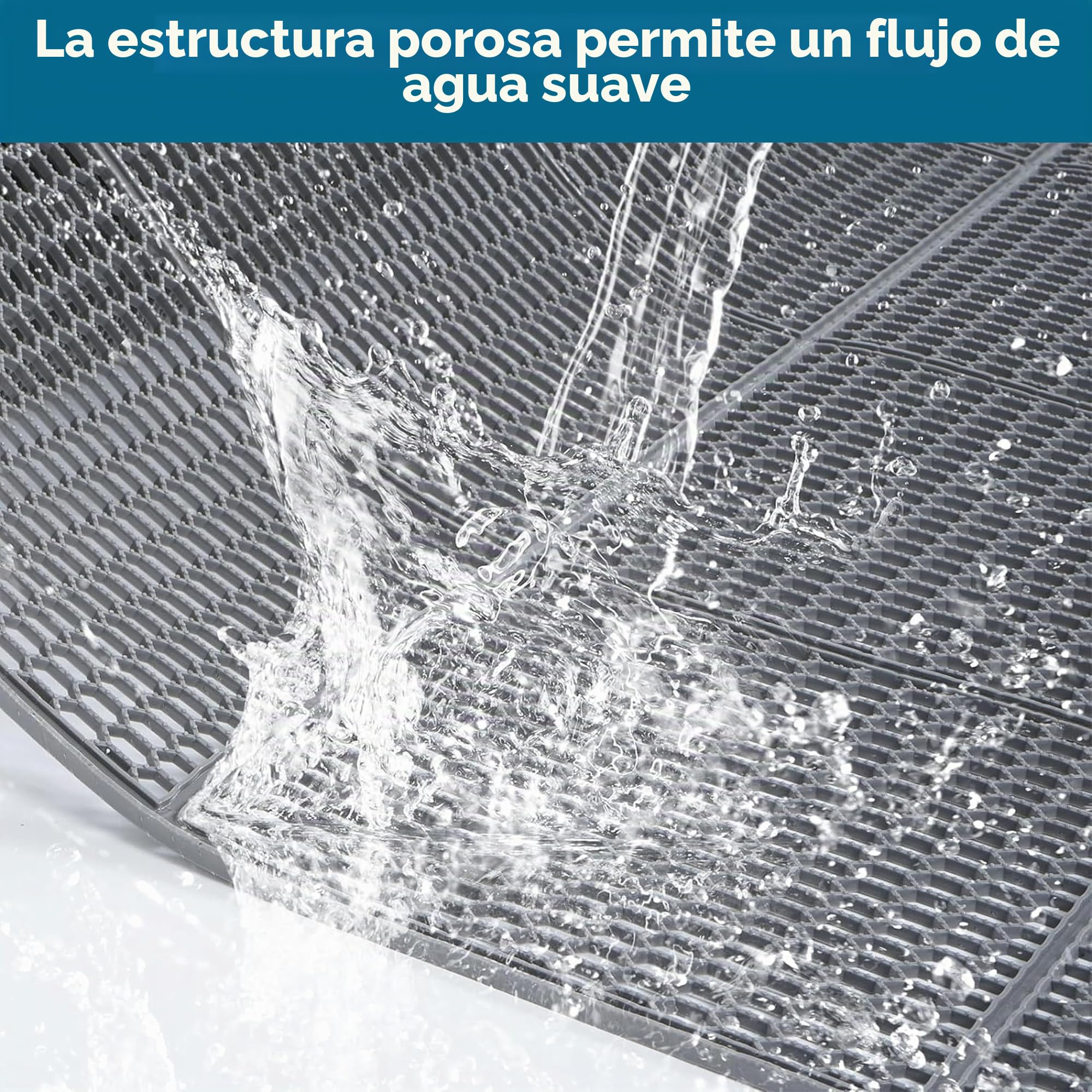 MYOYAY Alfombrilla de drenaje de 4 mm de grosor, 90 x 300 cm, antideslizante, alfombrilla de ducha comercial, alfombrilla de drenaje de malla de PVC, perforada, alfombrilla hueca de goma para cocina