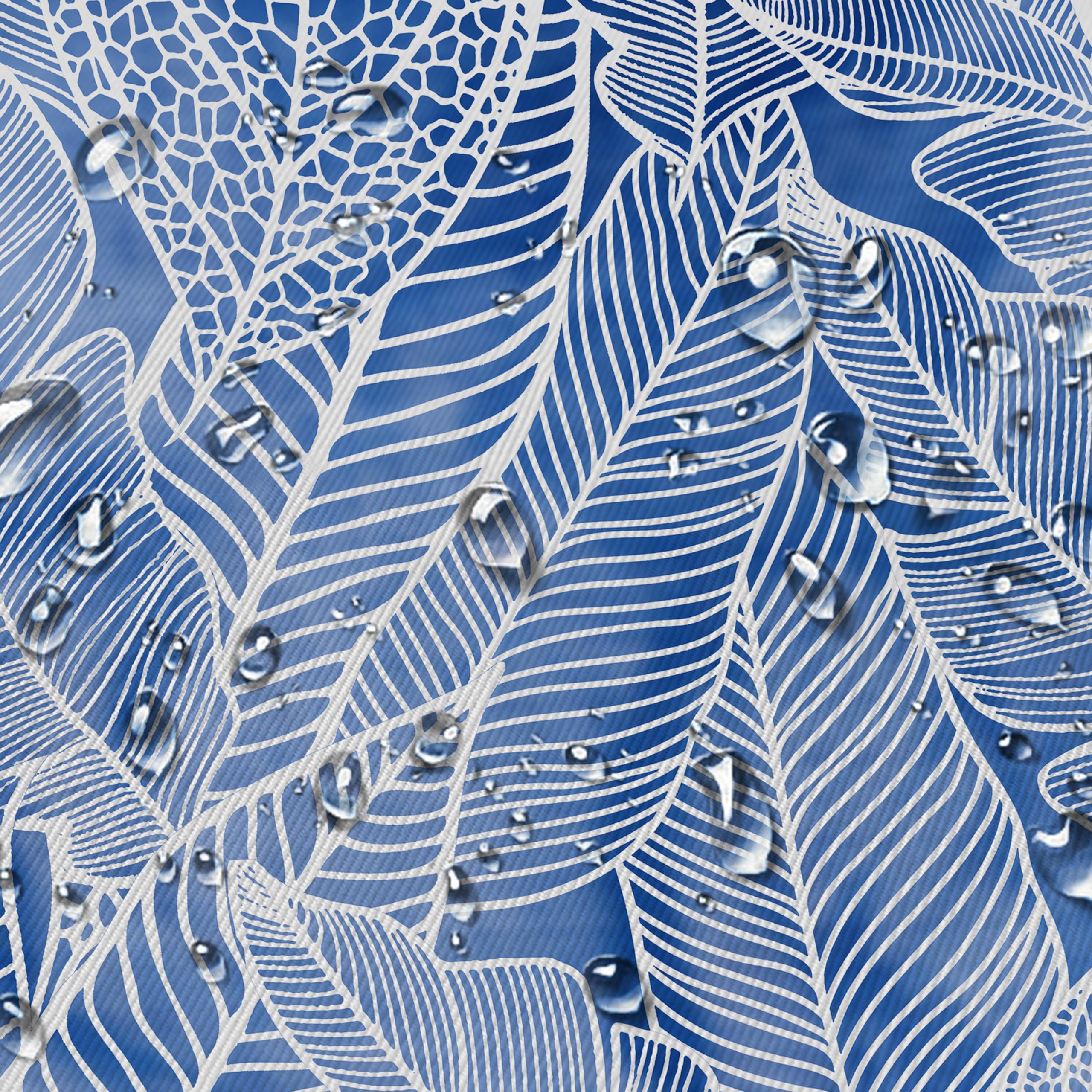 Yighty Oval Blue and White Tablecloth 60x84inch - Image 4