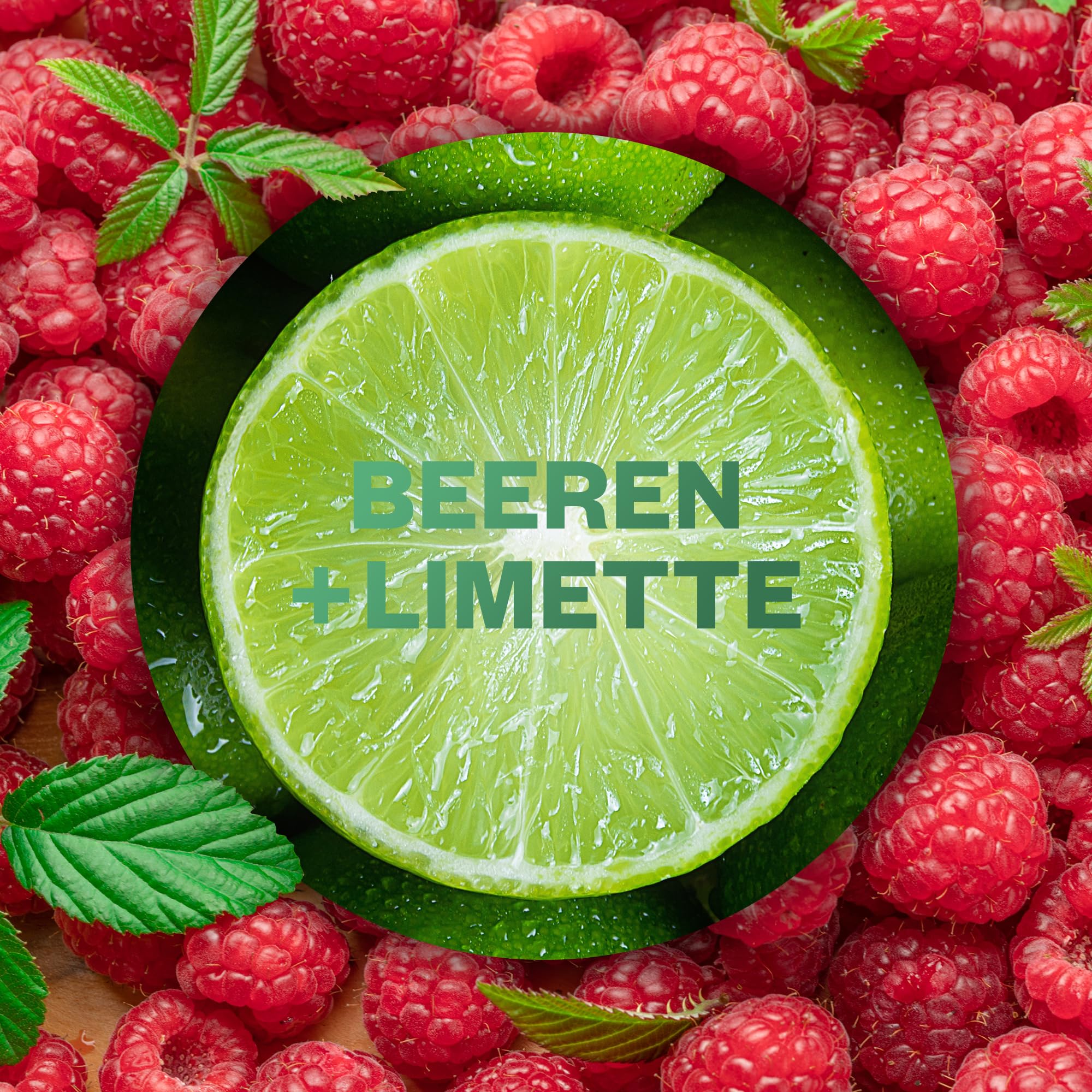 Air Wick Active Fresh – Aeorosolfreier, automatischer Lufterfrischer – Raumduft Juicy Berry & Lime – 4 x 228 ml Nachfüller