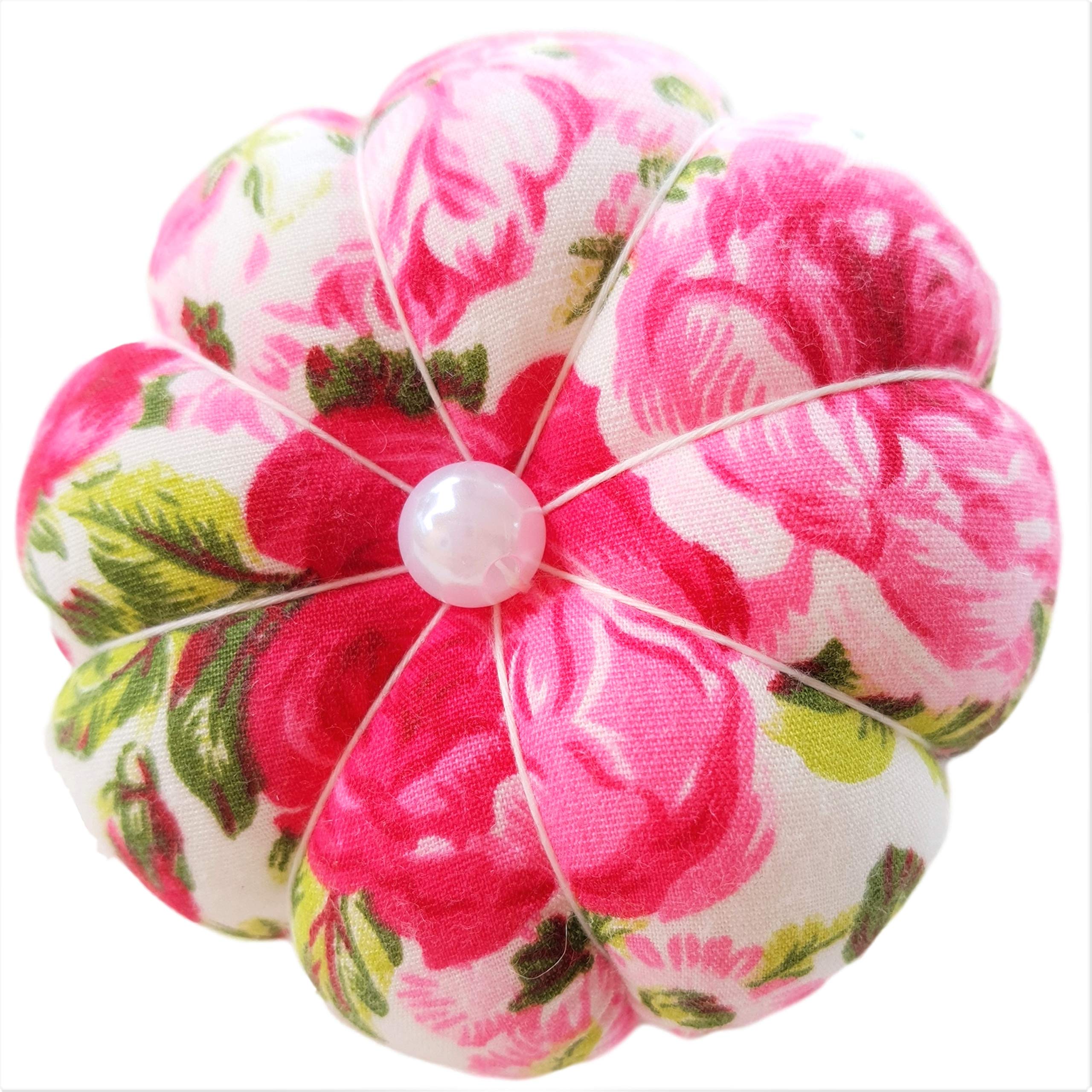 Lot De 2 Coussinets à Épingles Floraux Pour Poignet - Porte-Aiguilles Magnétique De Couture