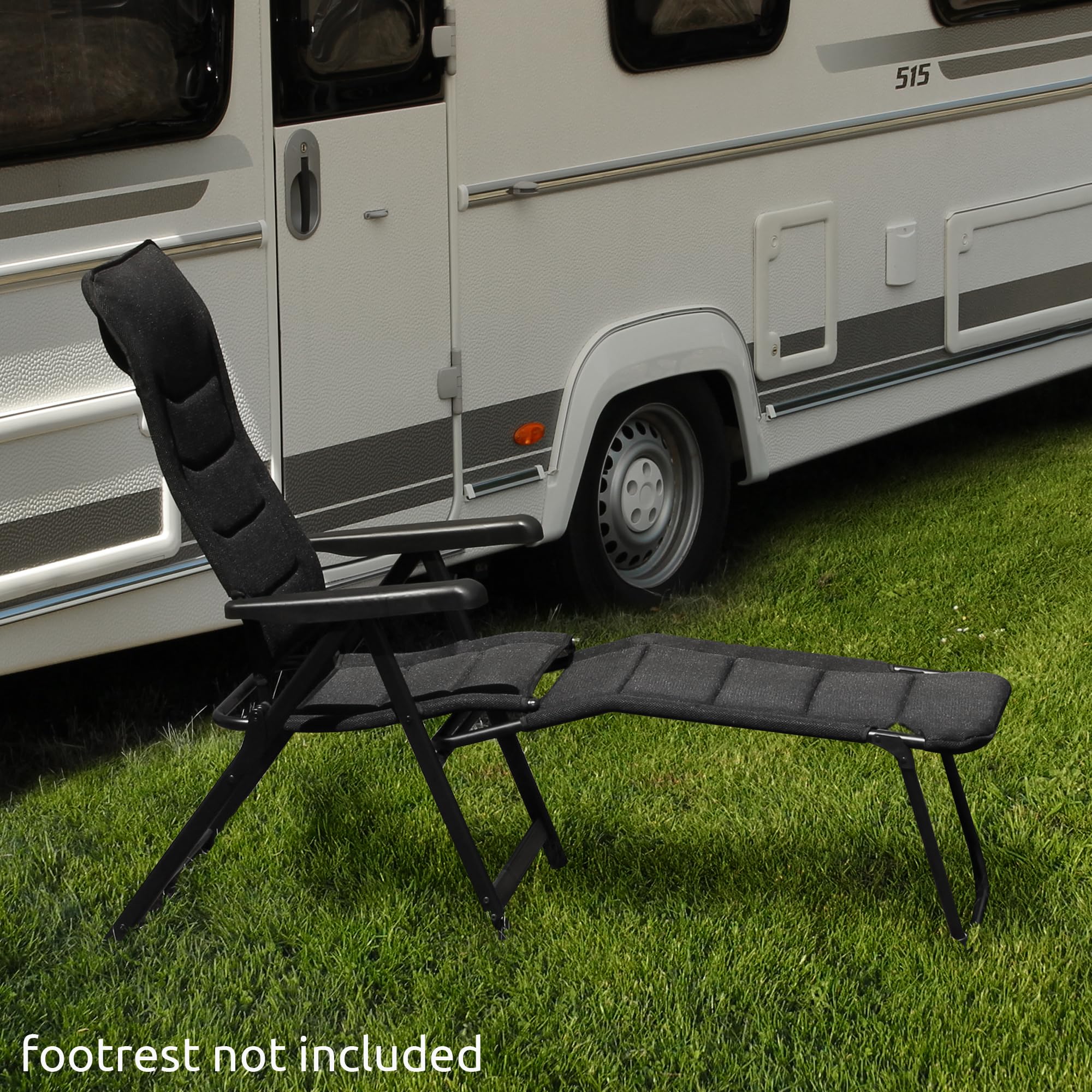 your GEAR Sovana 3D – Gartenstuhl klappbar XXL Hochlehner – Campingstuhl extra breit – 180 kg belastbar – 3D Mesh Bezug Quick Dry Polsterung – 6-Fach verstellbar – ergonomisch & wetterbeständig