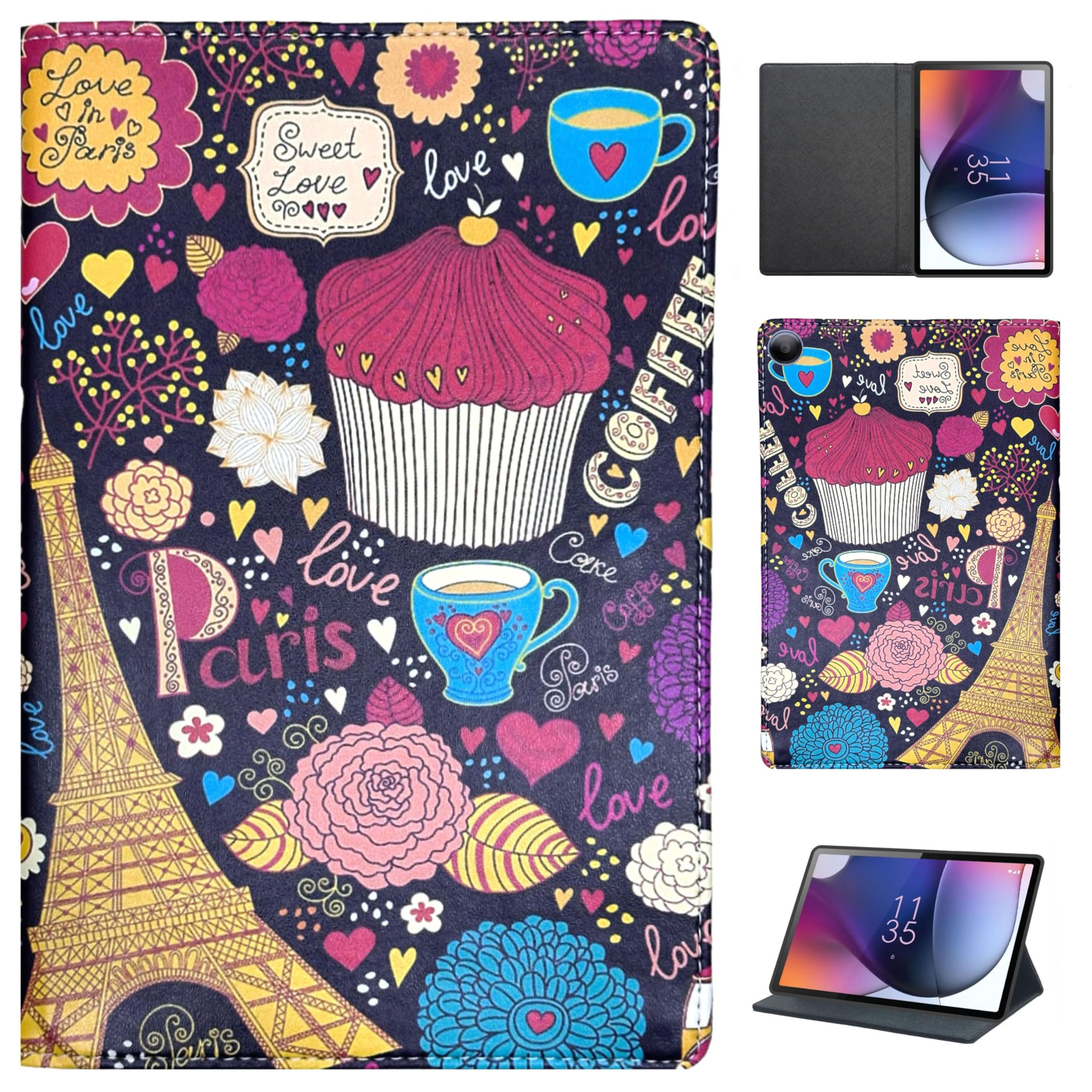 Zaoma Printed Flip Flap Case Cover Compatible for Motorola Moto Tab G62 10.6 inch Tablet | Motorola Tab G62 - Multi Color Designer (MOTOG62_PRN014) (B0CRF3R4BG) Amazon Price History, Amazon Price Tracker