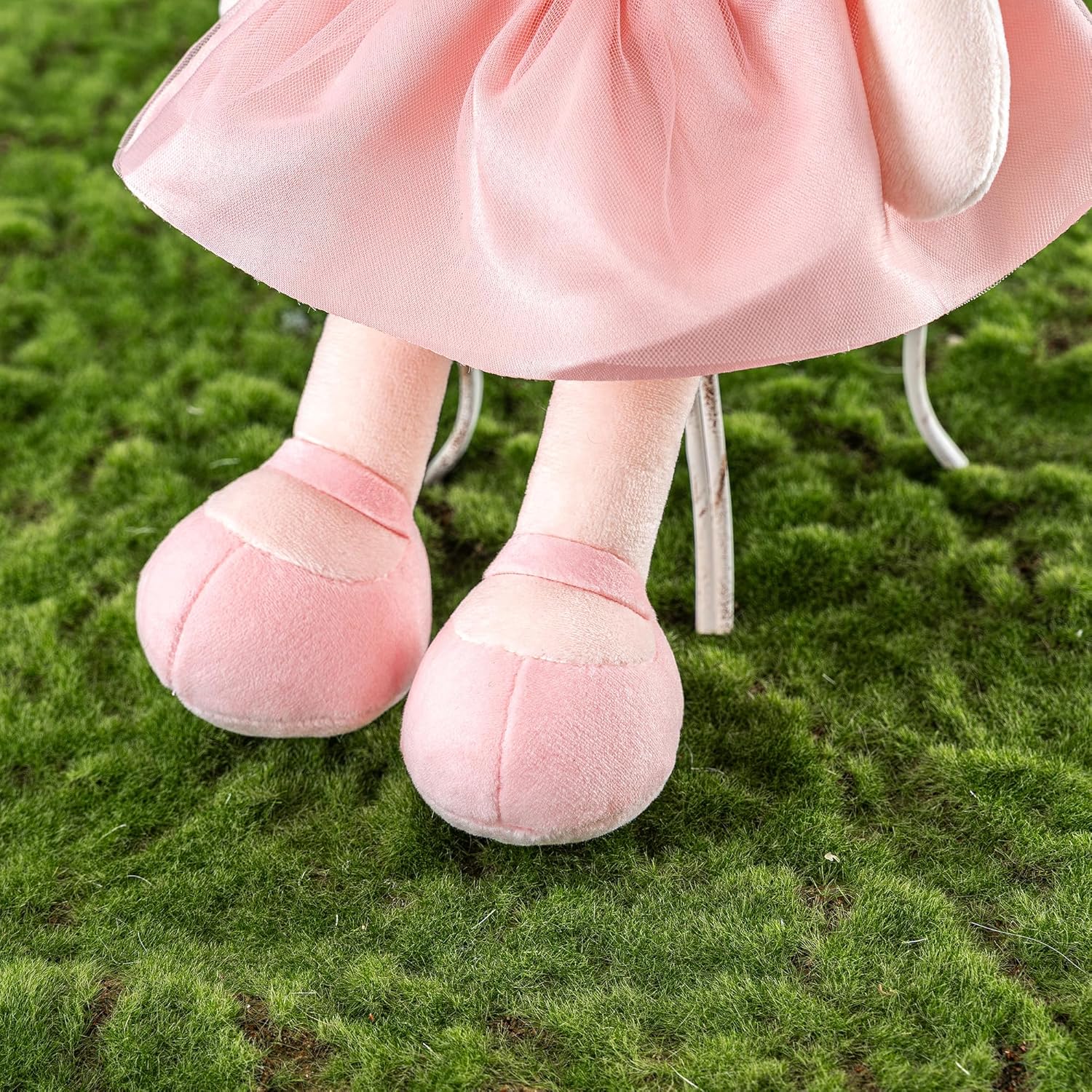 Gloveleya Dolls Baby Girl Gifts Soft Plush Doll Pink Crown Princess 14" - Image 9