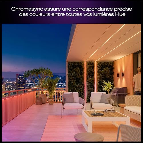 Philips Hue OmniGlow Striscia LED per esterni, 10 m - 4