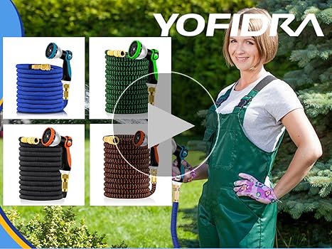 Amazon | Yofidra ホース 散水ホース 伸縮ホース 3倍伸びる 超